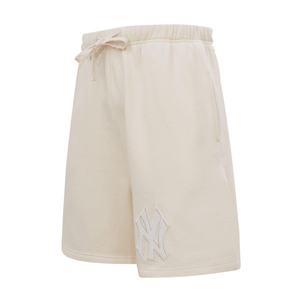 Pro Standard Men's MLB New York Yankees Neutral Fleece Short - CREAM Thumbnail View 3