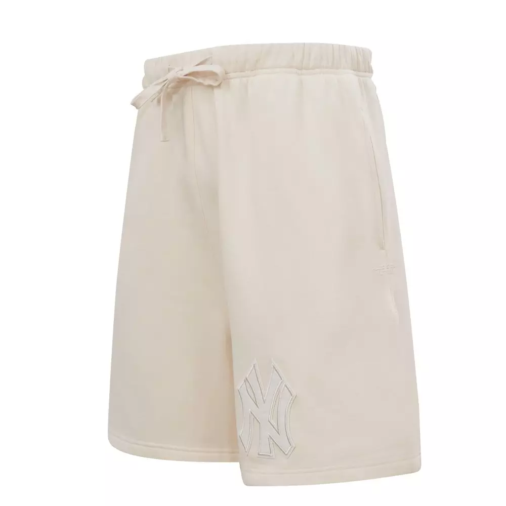 Pro Standard Men's MLB New York Yankees Neutral Fleece Short - CREAM