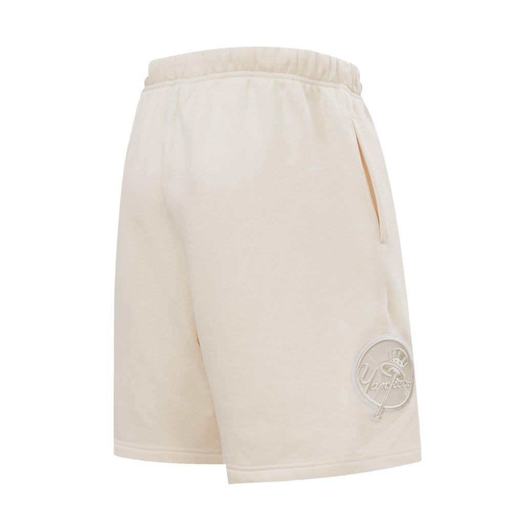 Pro Standard Men's MLB New York Yankees Neutral Fleece Short - CREAM Thumbnail View 4