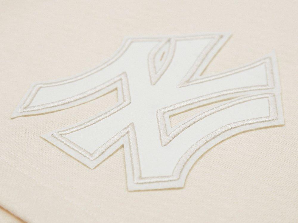 Pro Standard Men's MLB New York Yankees Neutral Fleece Short - CREAM Thumbnail View 5