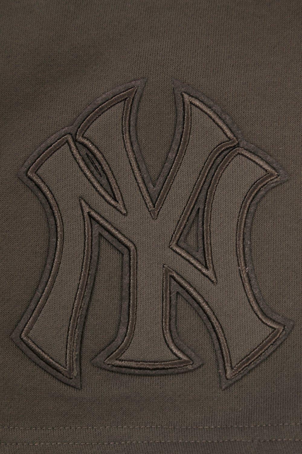 Pro Standard Men's MLB New York Yankees Neutral Fleece Short - DK BROWN Thumbnail View 6