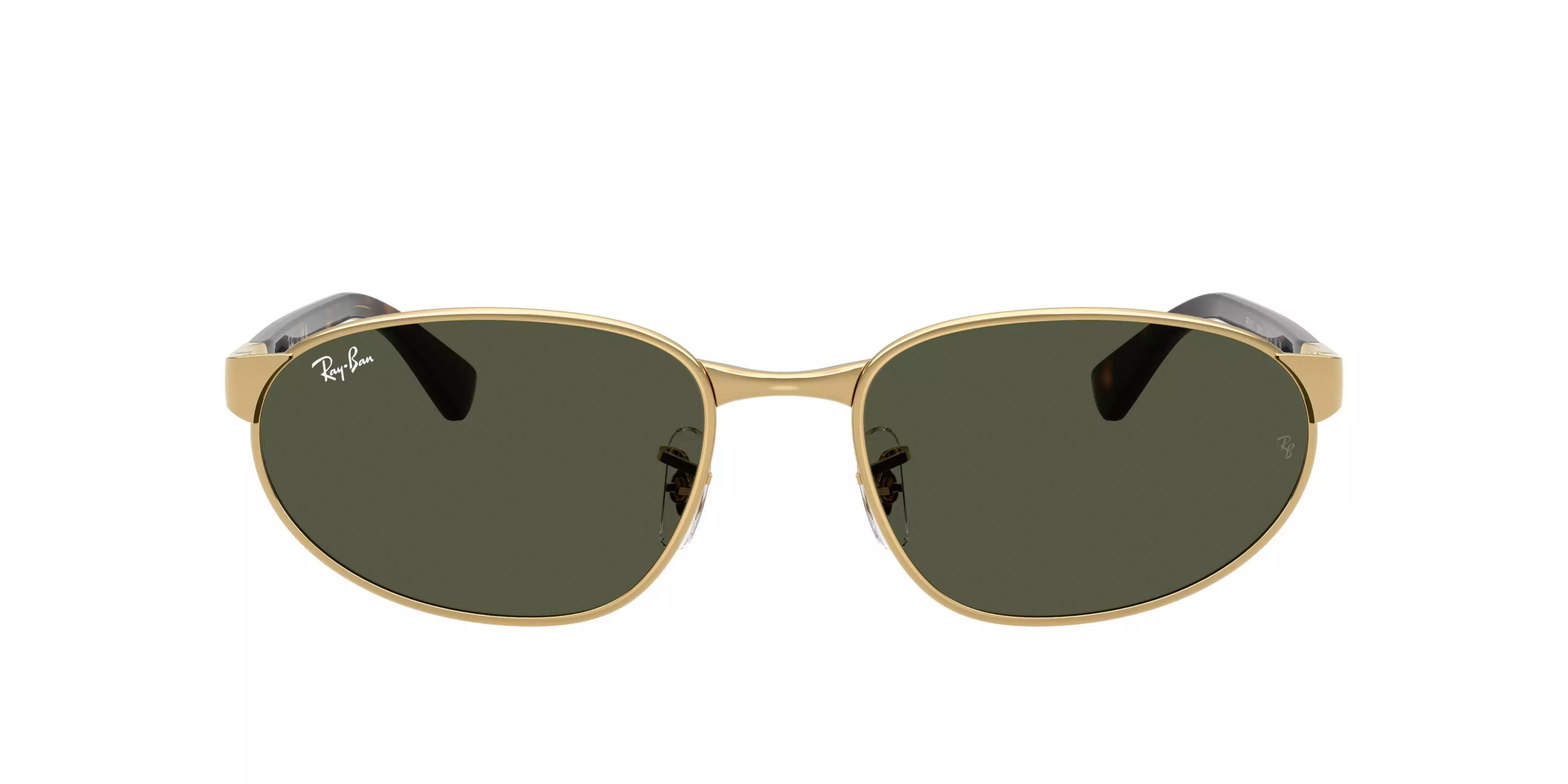 Ray-Ban RB3777 Dark Green Sunglasses &ndash; Polished Arista Gold - GOLD/GREEN