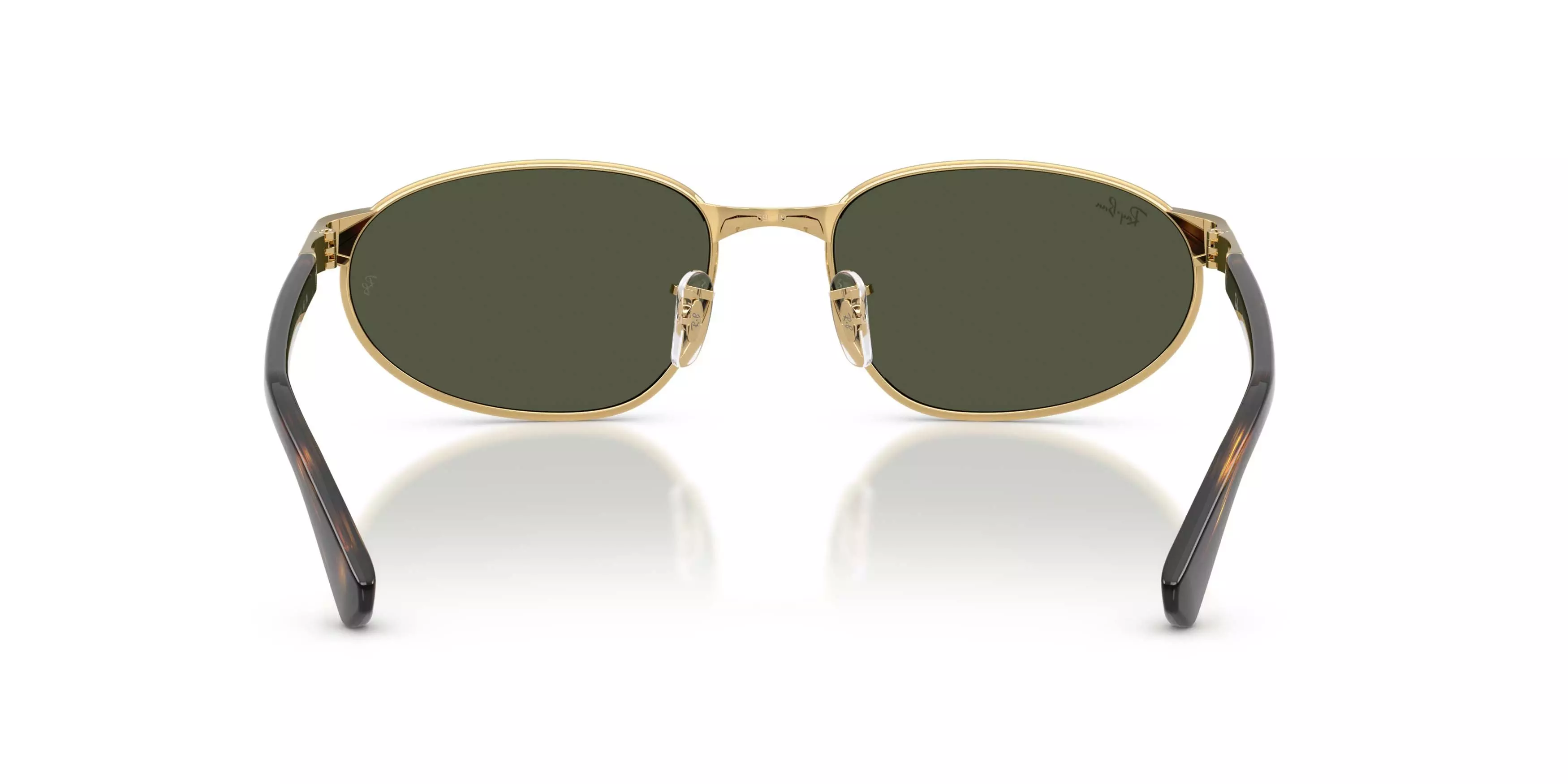 Ray-Ban RB3777 Dark Green Sunglasses &ndash; Polished Arista Gold - GOLD/GREEN