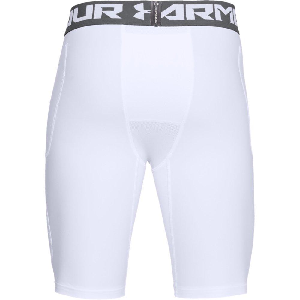 Under Armour Men's White Football 6-Pocket Girdle - WHITE Thumbnail View 4