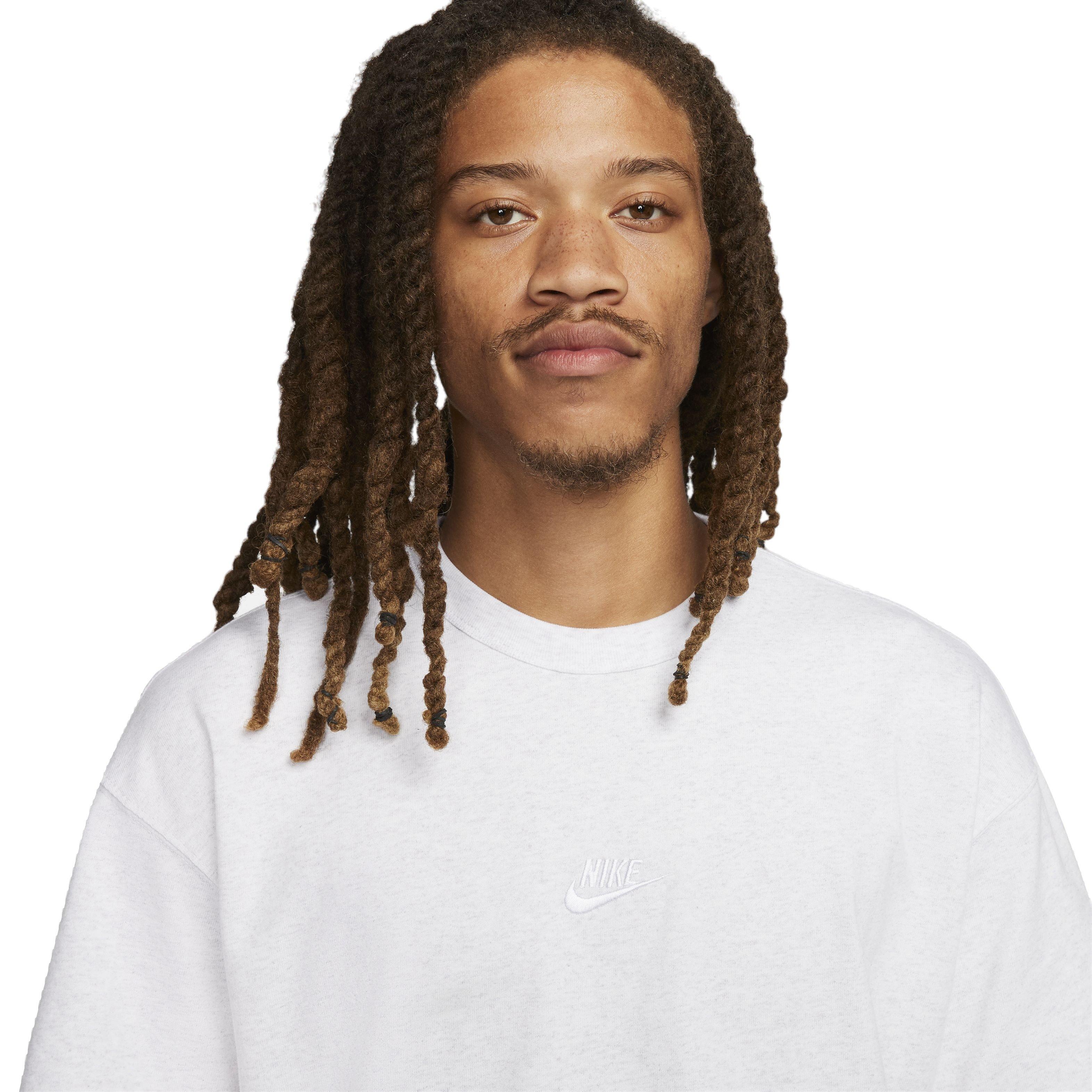 Nike Men's Sportswear Premium Essentials Loose T-Shirt - BIRCH HEATHER Thumbnail View 3