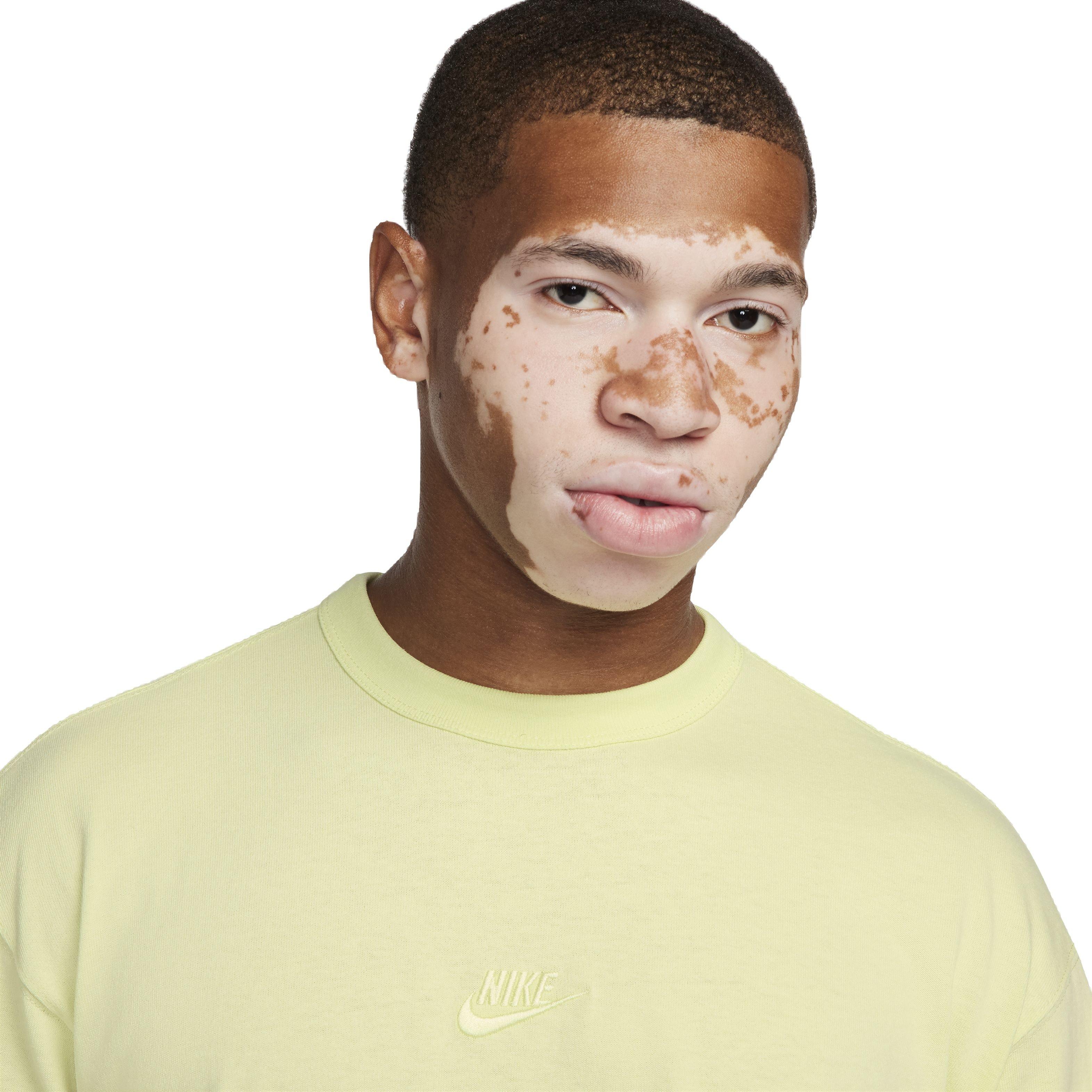 Nike Men's Sportswear Premium Essentials T-Shirt - LIME GREEN Thumbnail View 3