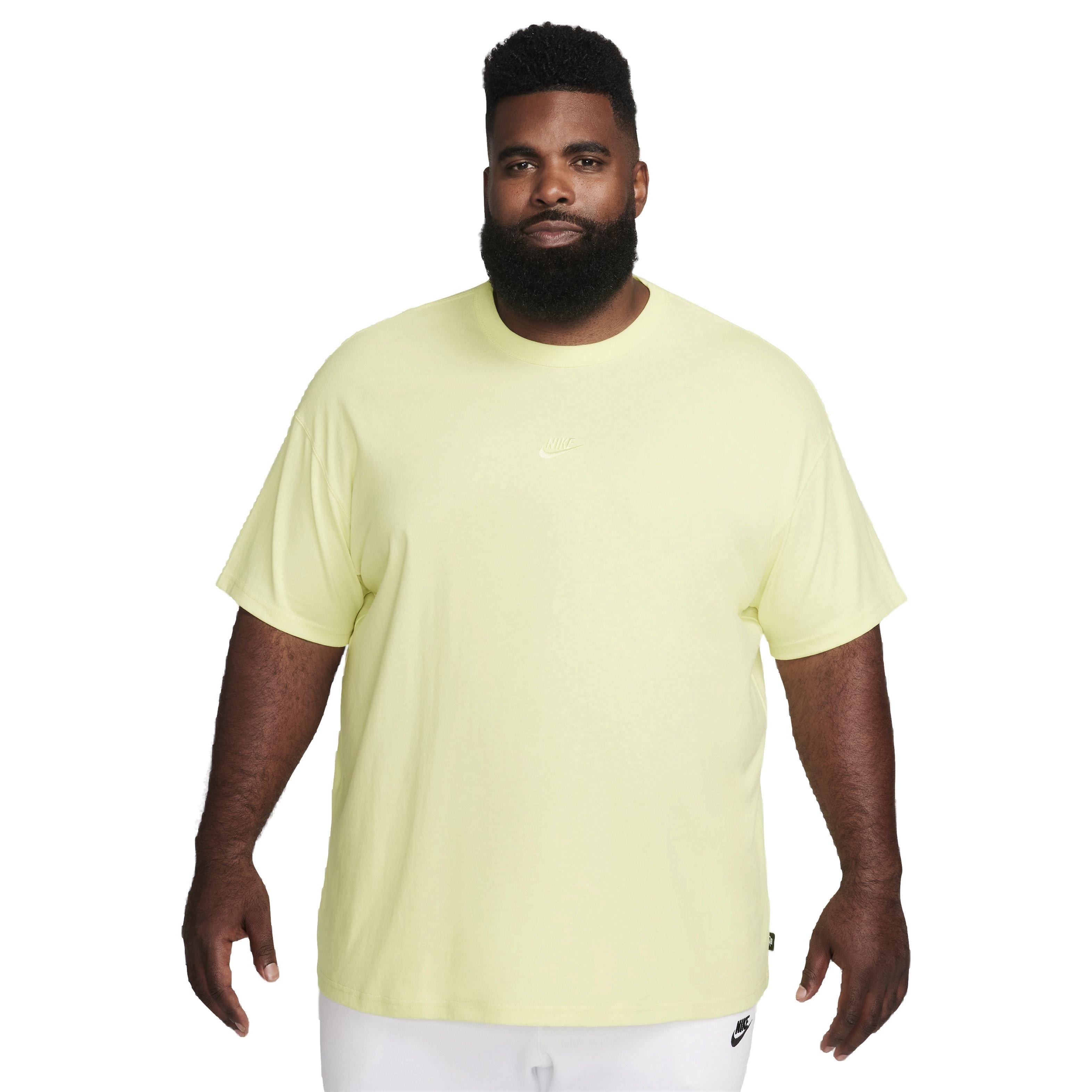 Nike Men's Sportswear Premium Essentials T-Shirt - LIME GREEN Thumbnail View 7