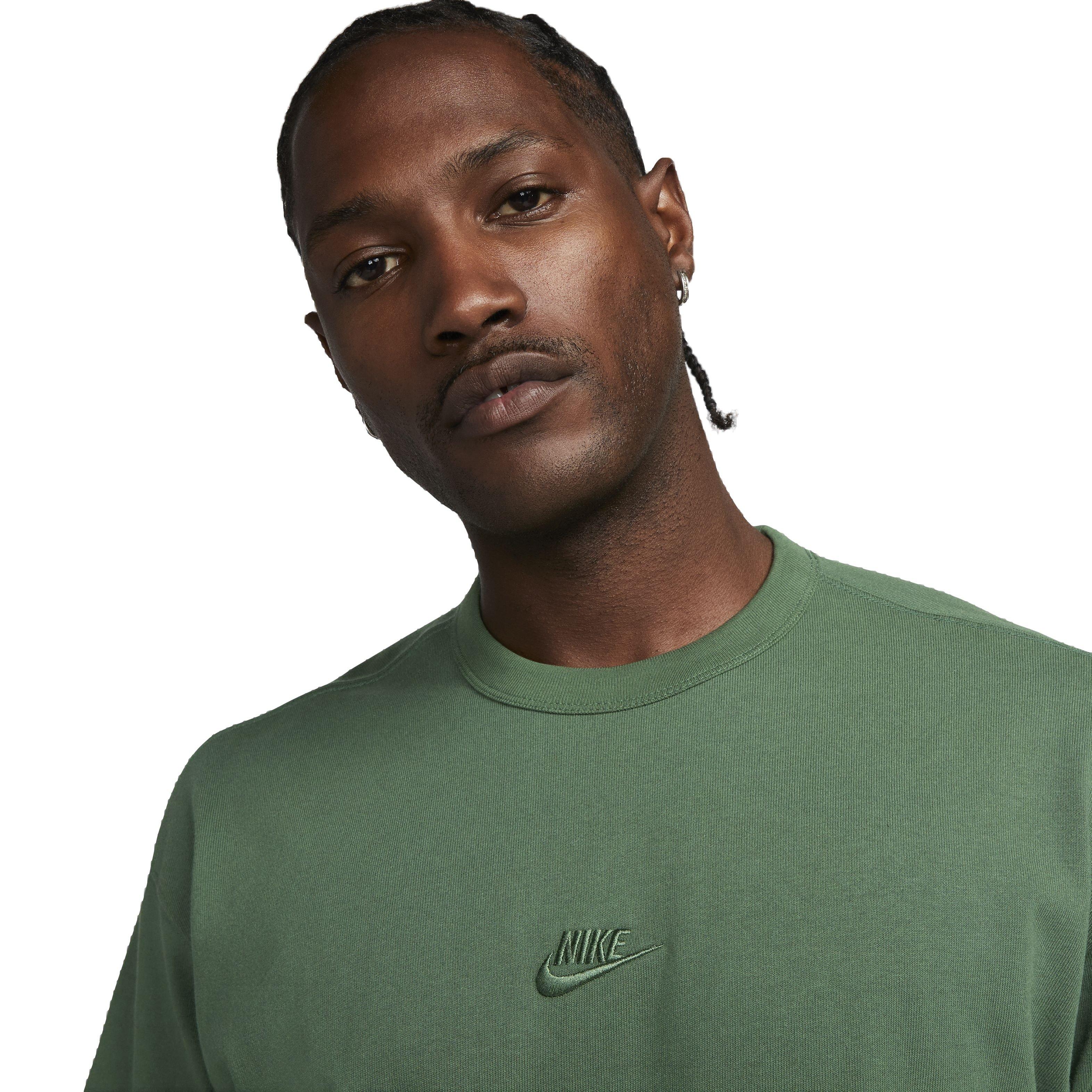 Nike Men's Sportswear Premium Essentials Loose T-Shirt - DK GREEN Thumbnail View 3