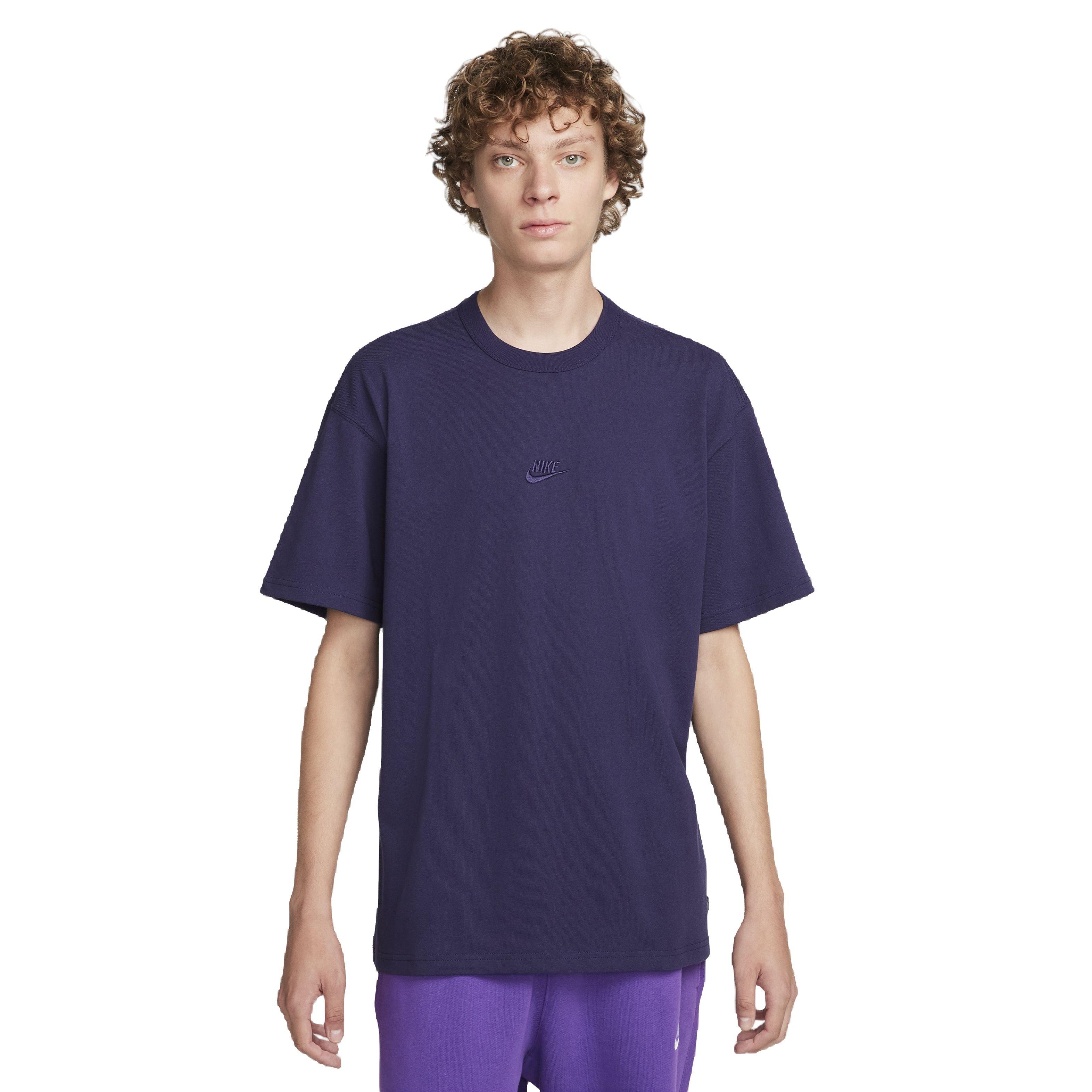Nike Men's Sportswear Premium Essentials Loose T-Shirt - PURPLE Thumbnail View 1
