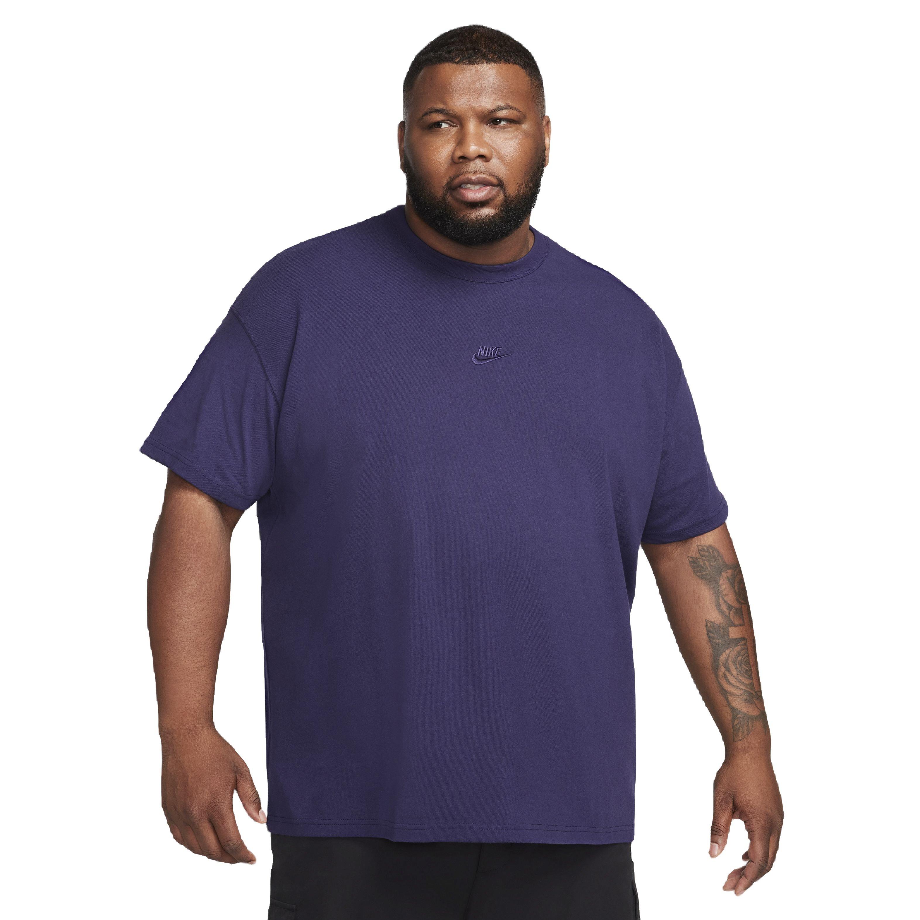 Nike Men's Sportswear Premium Essentials T-Shirt - PURPLE Thumbnail View 7
