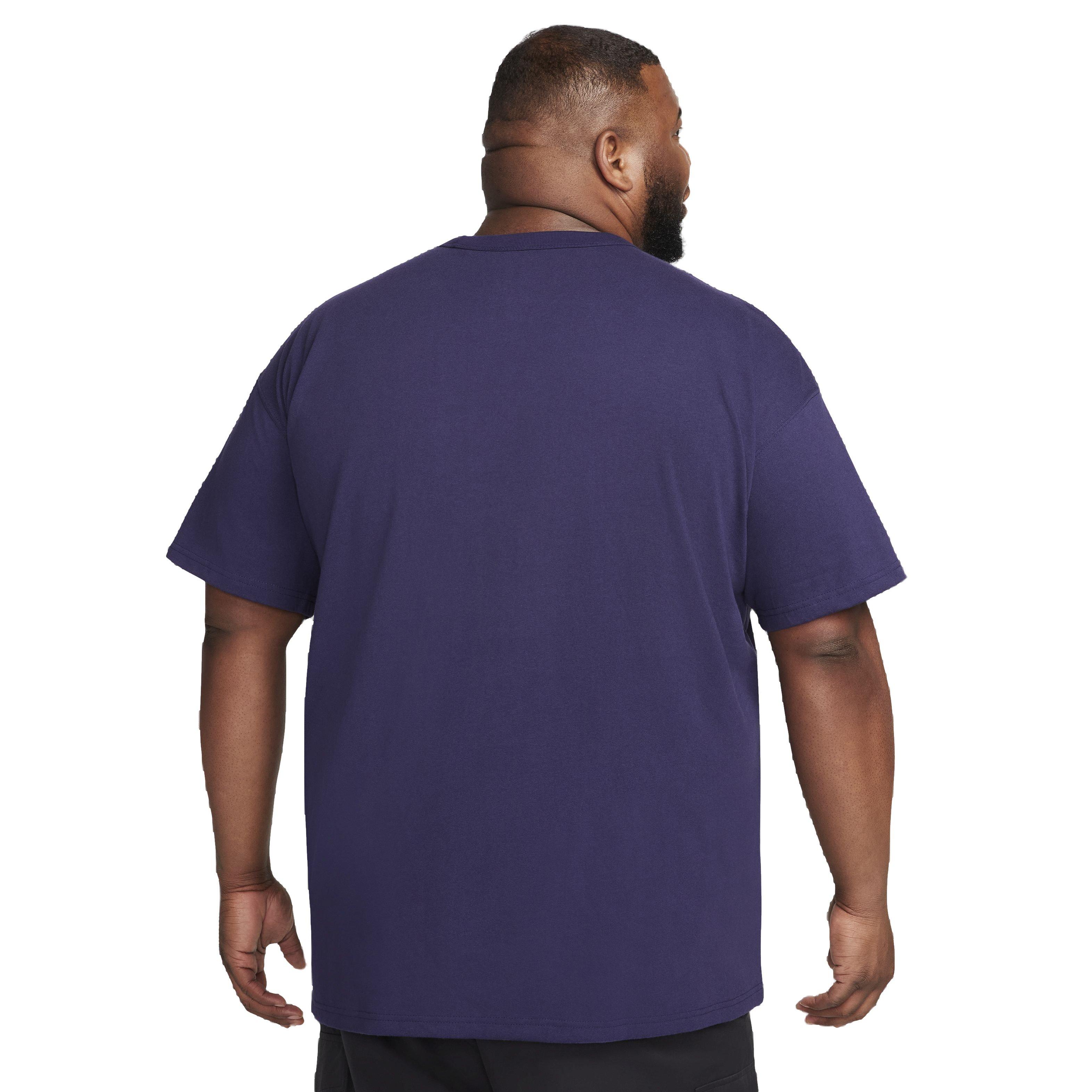 Nike Men's Sportswear Premium Essentials T-Shirt - PURPLE Thumbnail View 8