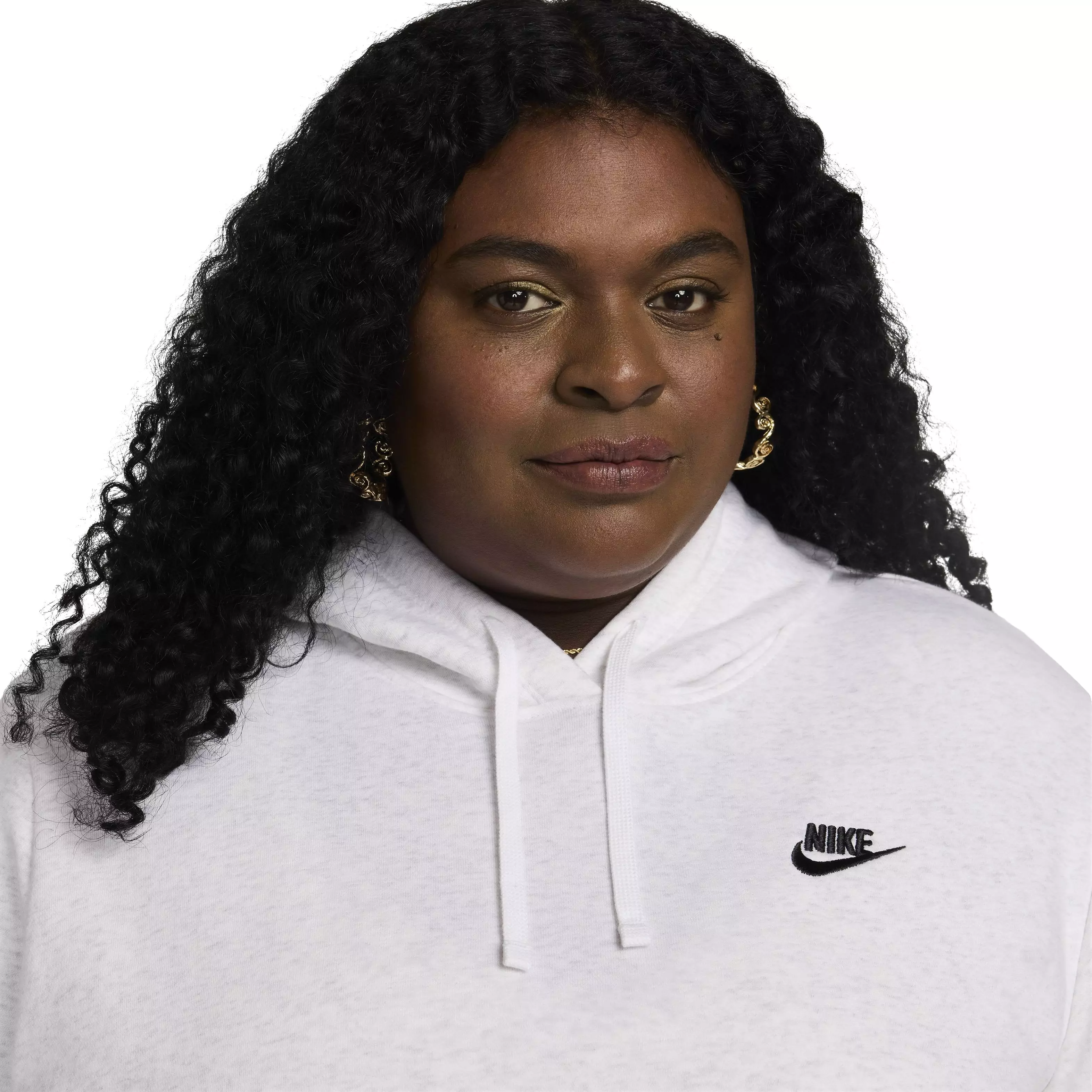 Nike Women's Sportswear Club Fleece Pullover Hoodie - WHITE