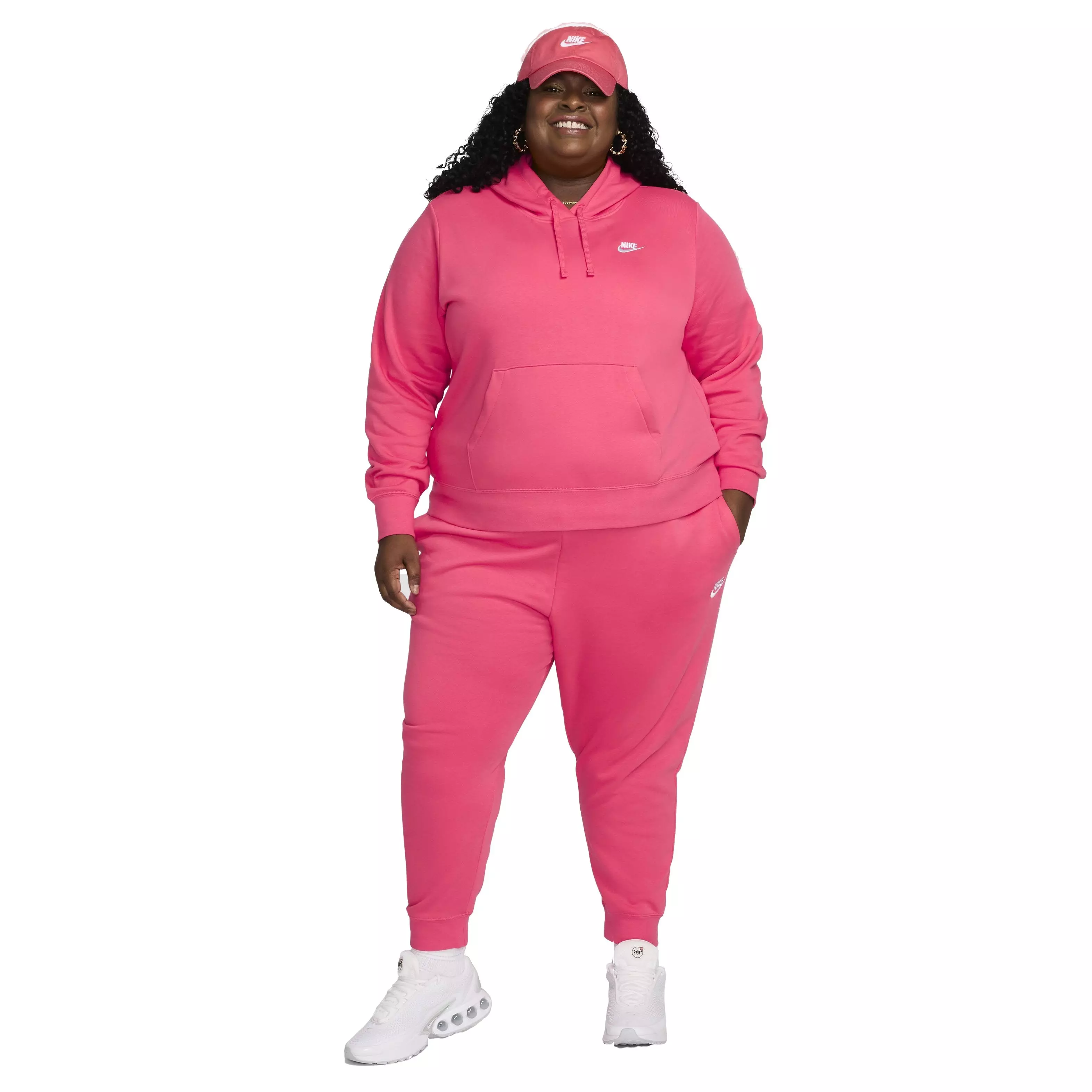 Nike Women's Sportswear Club Fleece Pullover Hoodie - PINK