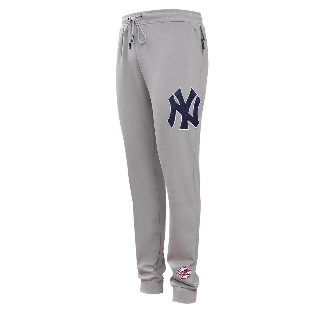 Pro Standard Men's MLB New York Yankees Classic Chenille Joggers - GREY Thumbnail View 3