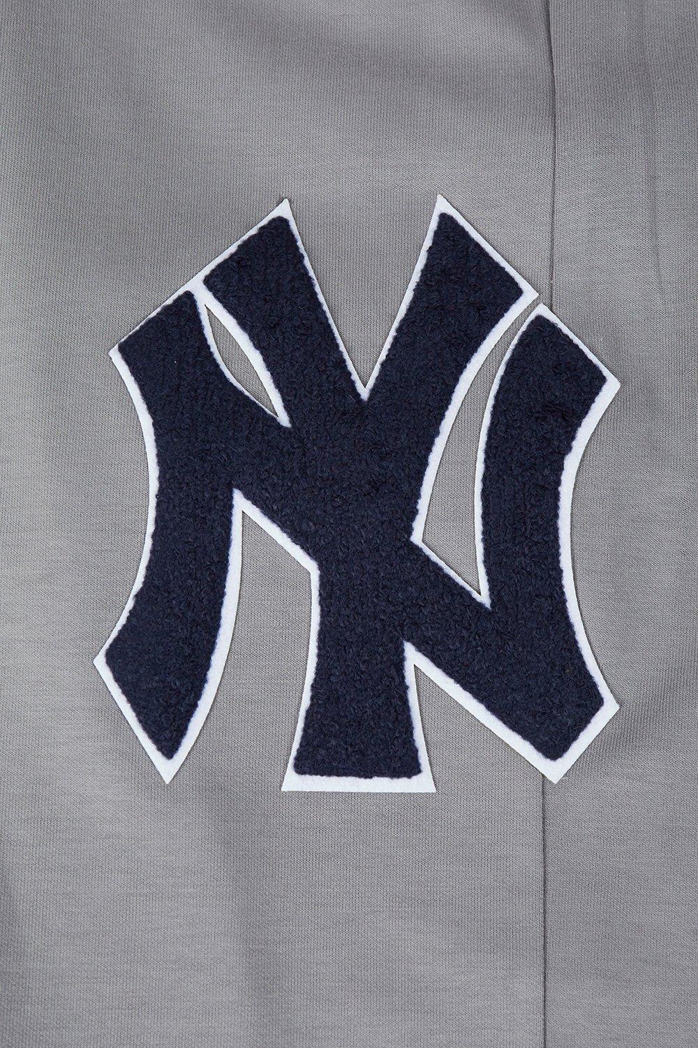 Pro Standard Men's MLB New York Yankees Classic Chenille Joggers - GREY Thumbnail View 7