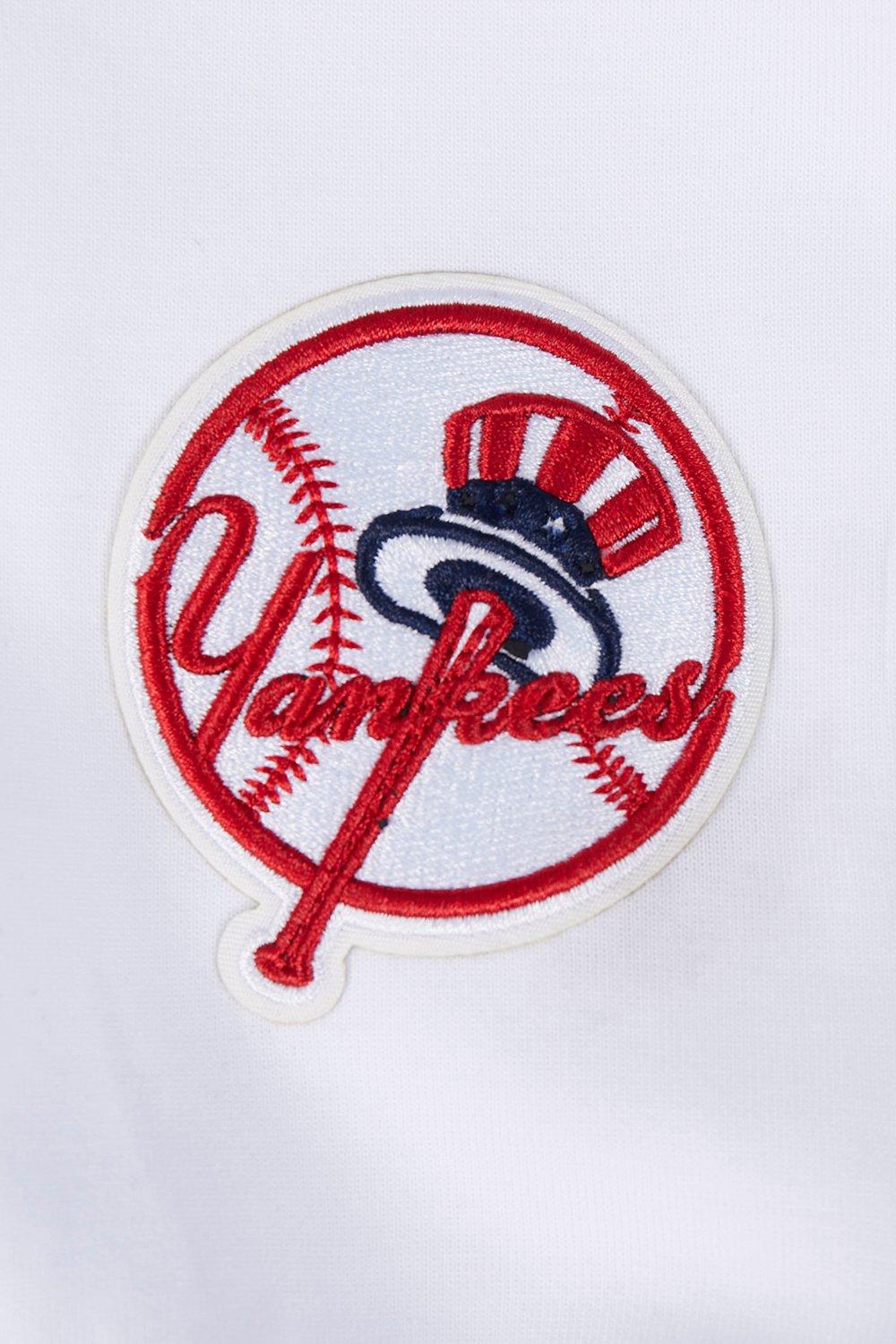 Pro Standard Men's MLB New York Yankees Classic Chenille Joggers - WHITE Thumbnail View 6