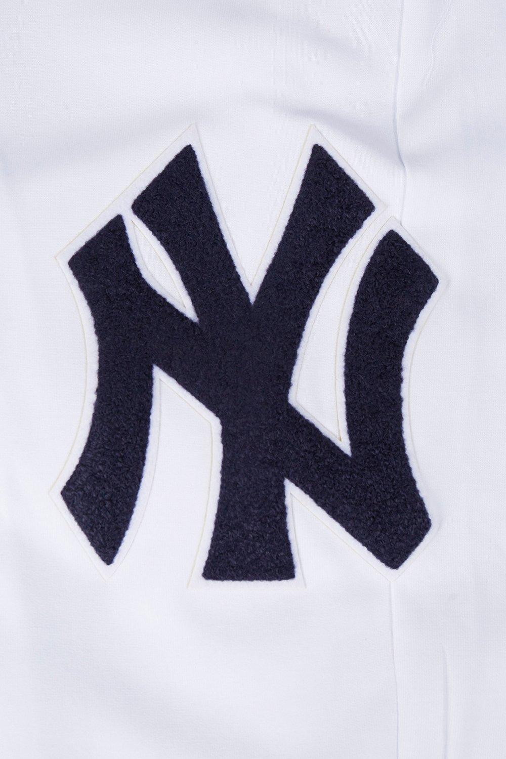 Pro Standard Men's MLB New York Yankees Classic Chenille Joggers - WHITE Thumbnail View 7