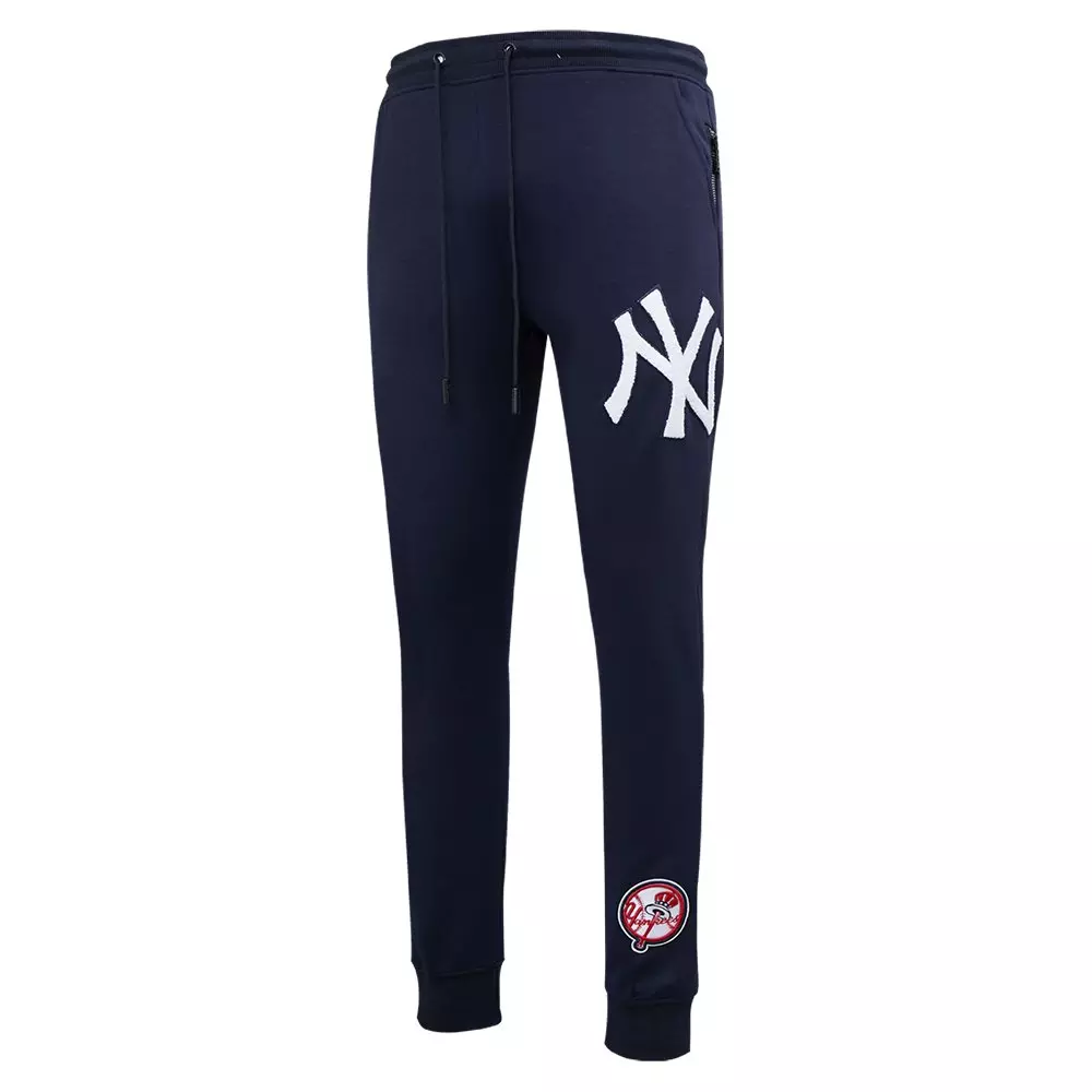 Pro Standard Men's MLB New York Yankees Classic Chenille Joggers - NAVY