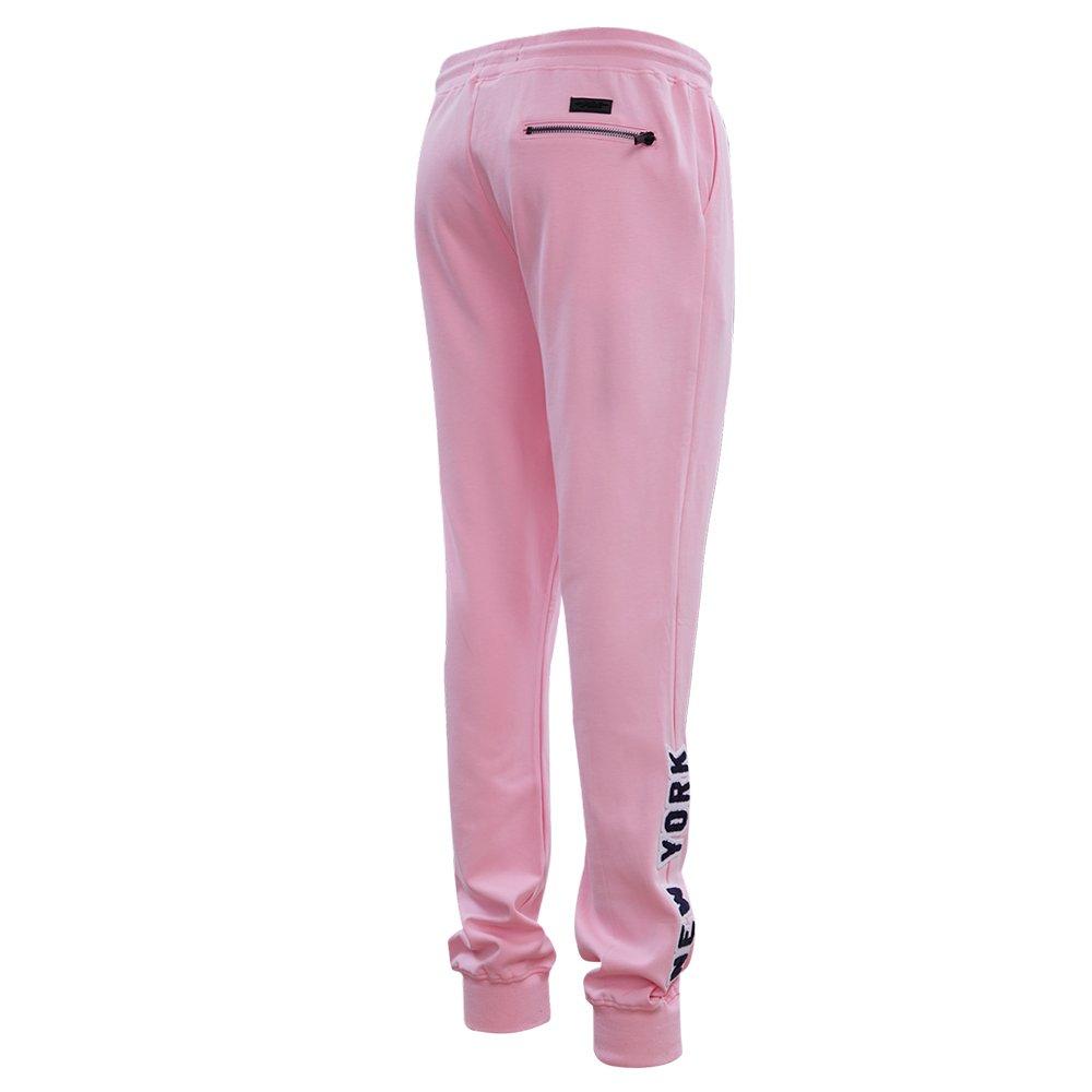 Pro Standard Men's MLB New York Yankees Classic Chenille Joggers - PINK Thumbnail View 4