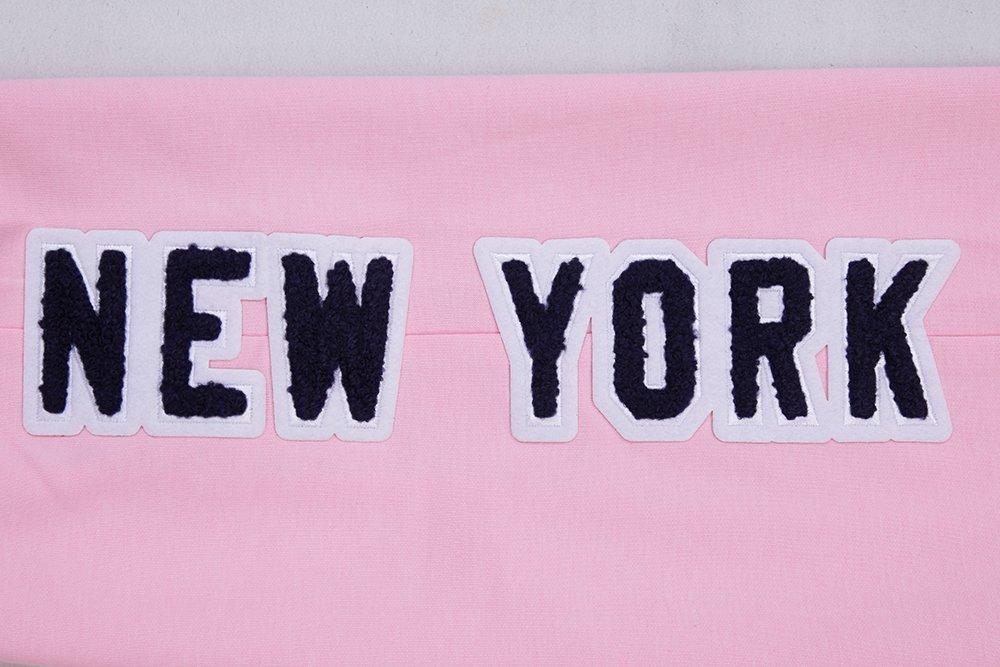 Pro Standard Men's MLB New York Yankees Classic Chenille Joggers - PINK Thumbnail View 5