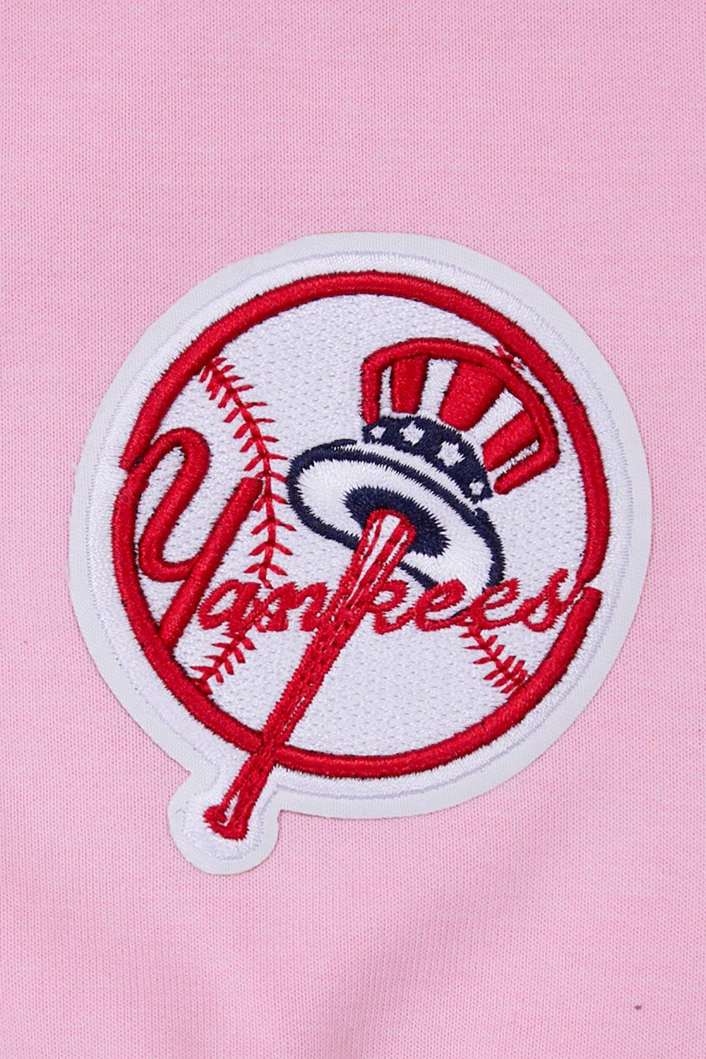 Pro Standard Men's MLB New York Yankees Classic Chenille Joggers - PINK Thumbnail View 7