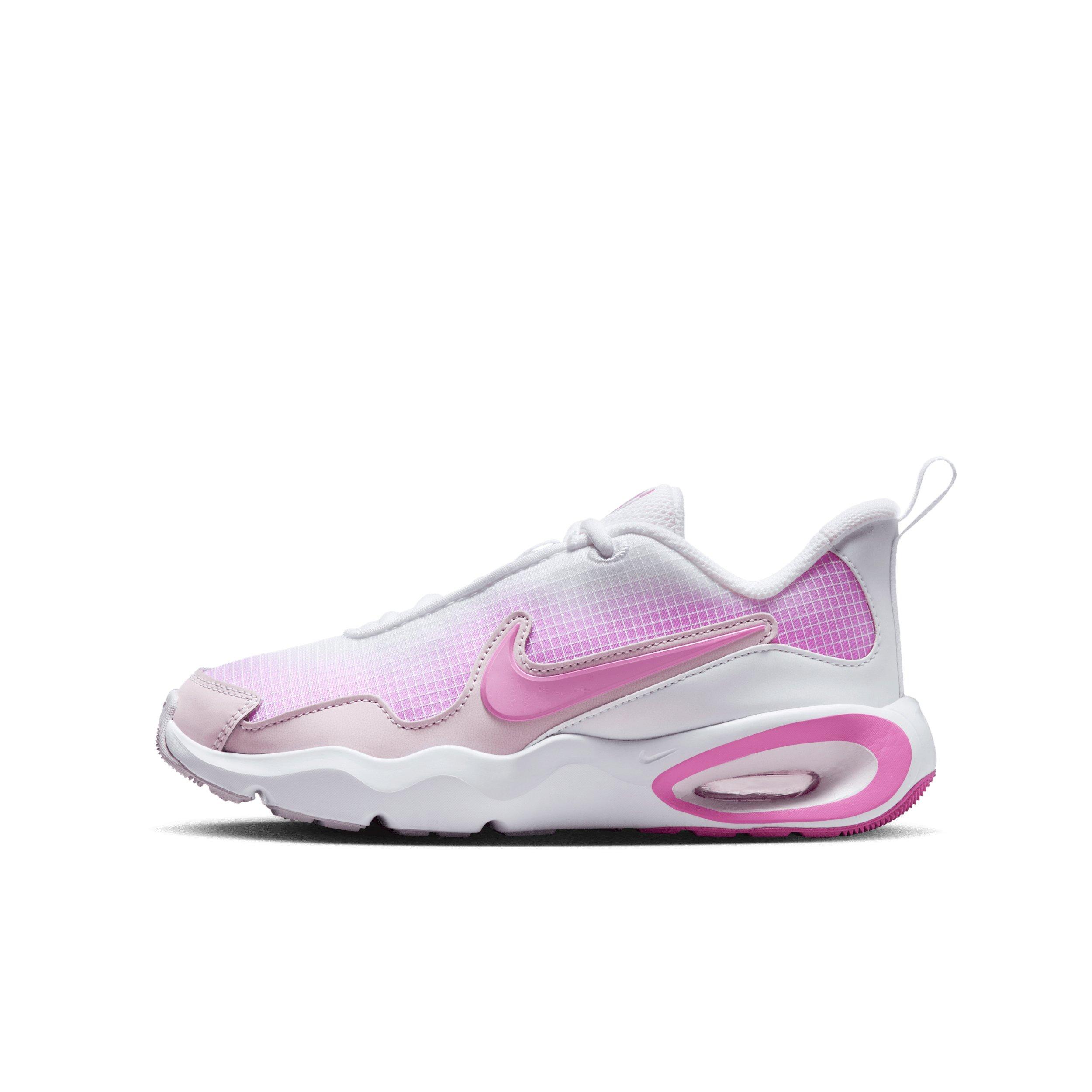 Nike Air Max Nova "White/Bleached Lilac/Pink Rise/Playful Pink" Grade School Girls' Shoe - WHITE/LILAC/PINK/PINK