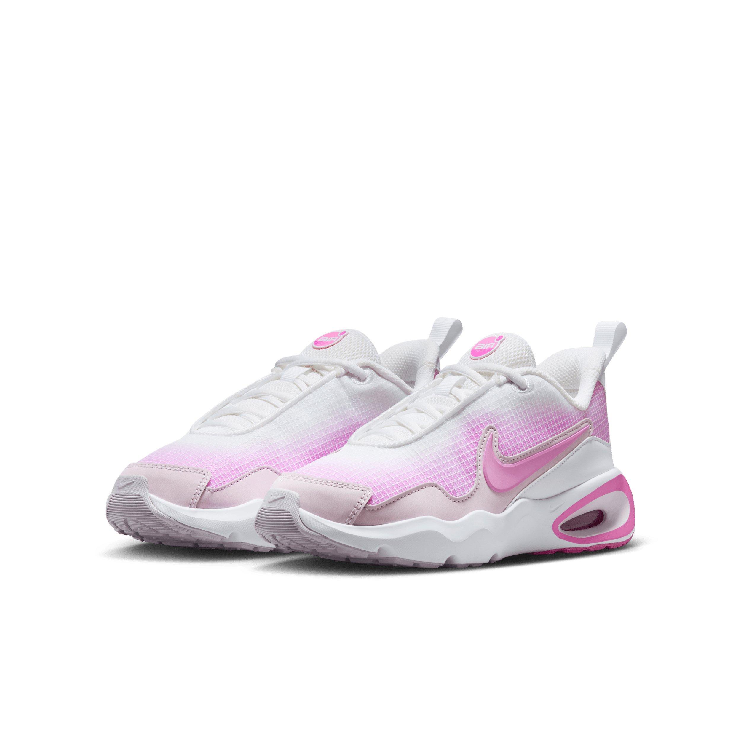 Nike Air Max Nova "White/Bleached Lilac/Pink Rise/Playful Pink" Grade School Girls' Shoe - WHITE/LILAC/PINK/PINK