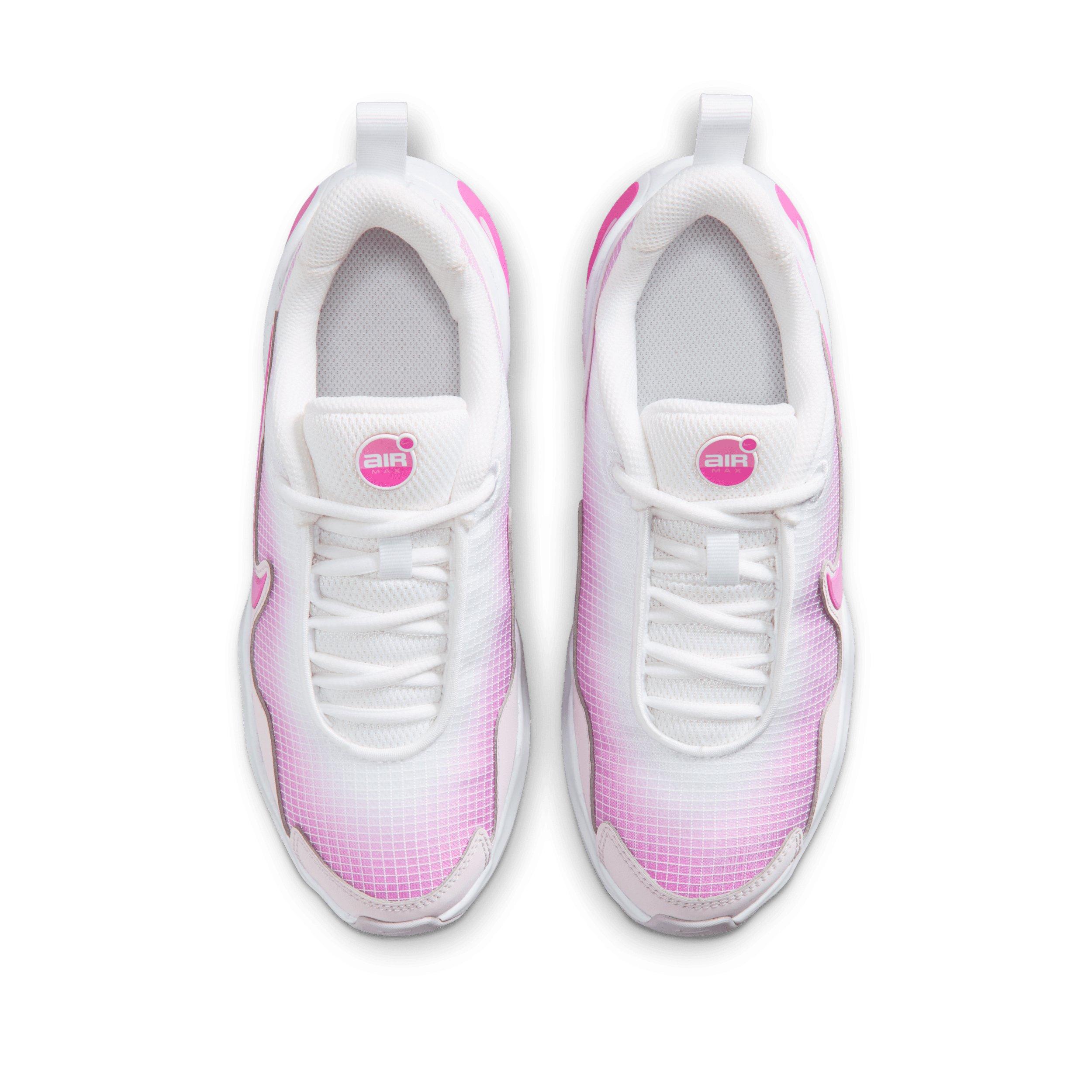 Nike Air Max Nova "White/Bleached Lilac/Pink Rise/Playful Pink" Grade School Girls' Shoe - WHITE/LILAC/PINK/PINK
