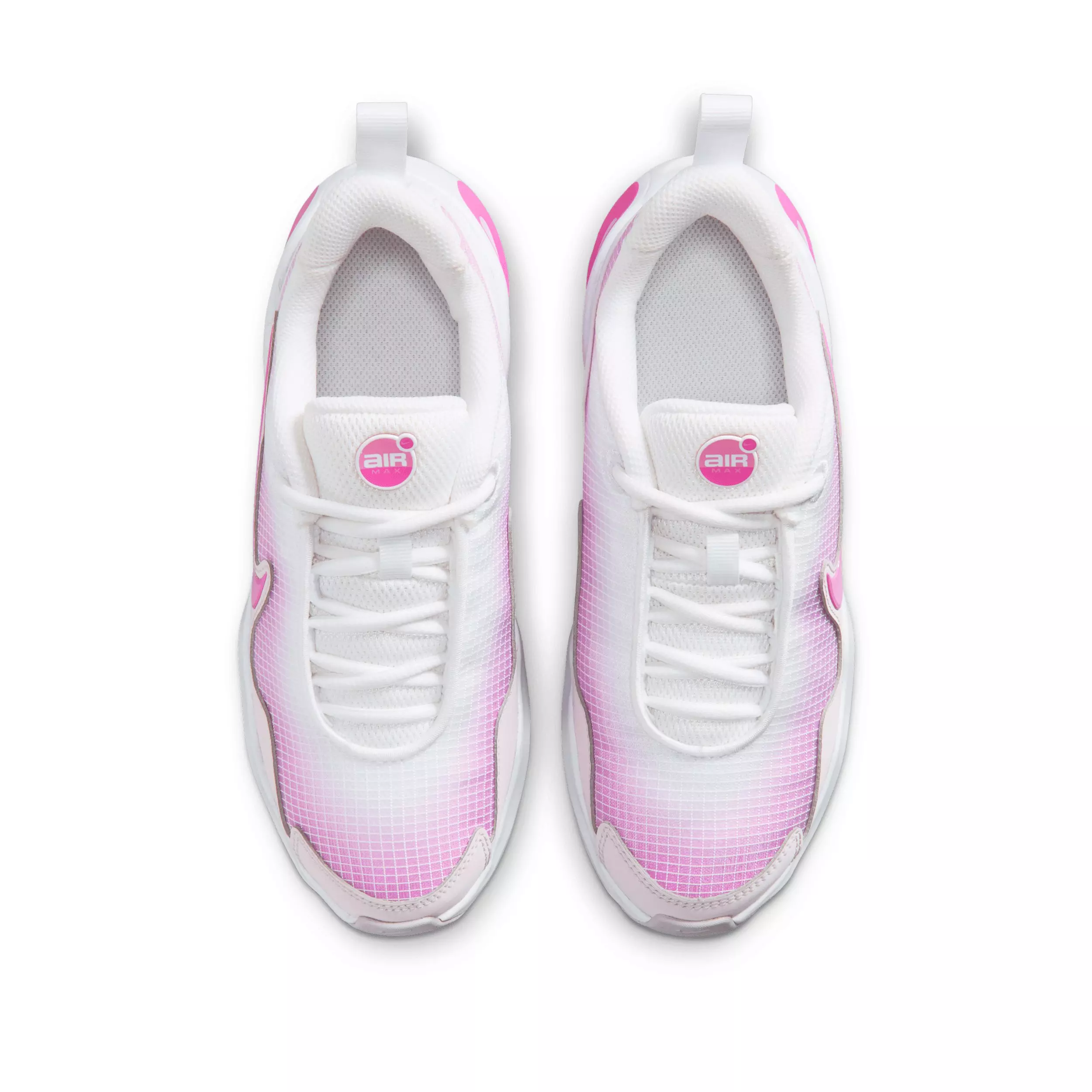 Nike Air Max Nova "White/Bleached Lilac/Pink Rise/Playful Pink" Grade School Girls' Shoe - WHITE/LILAC/PINK/PINK
