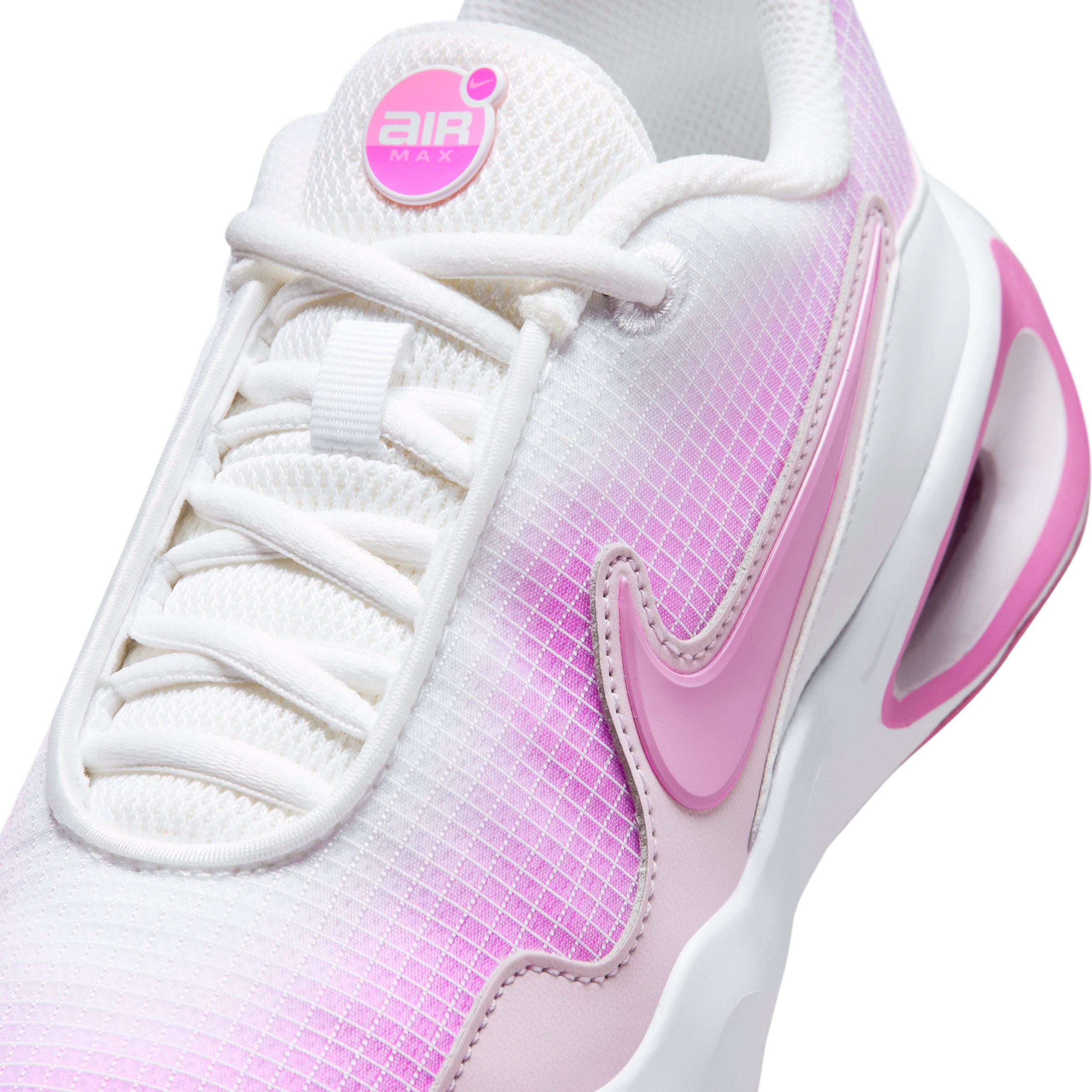 Nike Air Max Nova "White/Bleached Lilac/Pink Rise/Playful Pink" Grade School Girls' Shoe - WHITE/LILAC/PINK/PINK