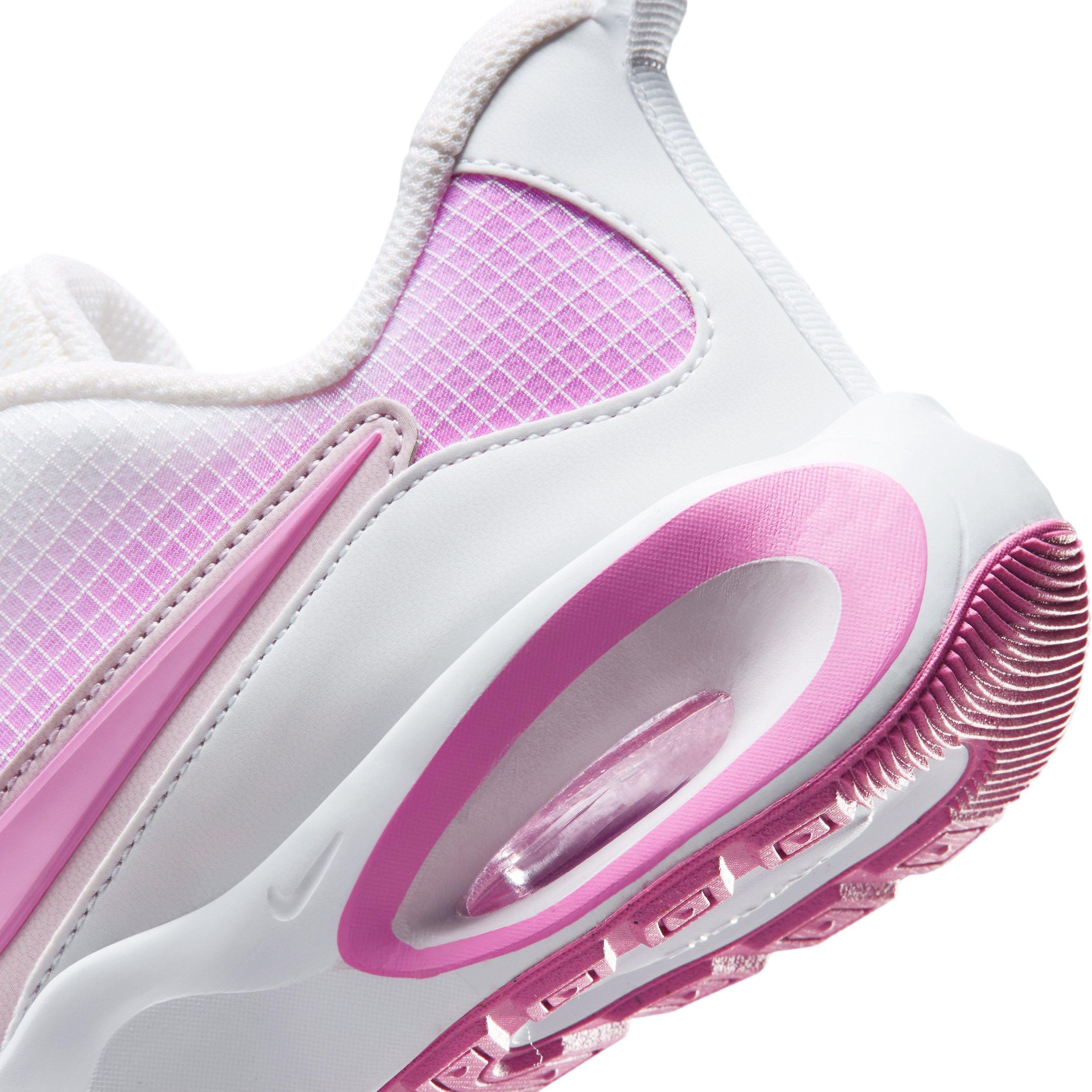 Nike Air Max Nova "White/Bleached Lilac/Pink Rise/Playful Pink" Grade School Girls' Shoe - WHITE/LILAC/PINK/PINK