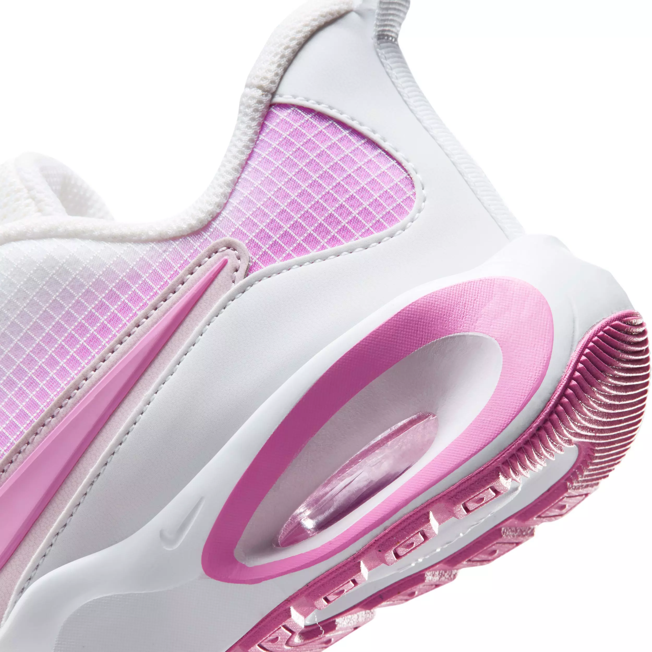 Nike Air Max Nova "White/Bleached Lilac/Pink Rise/Playful Pink" Grade School Girls' Shoe - WHITE/LILAC/PINK/PINK