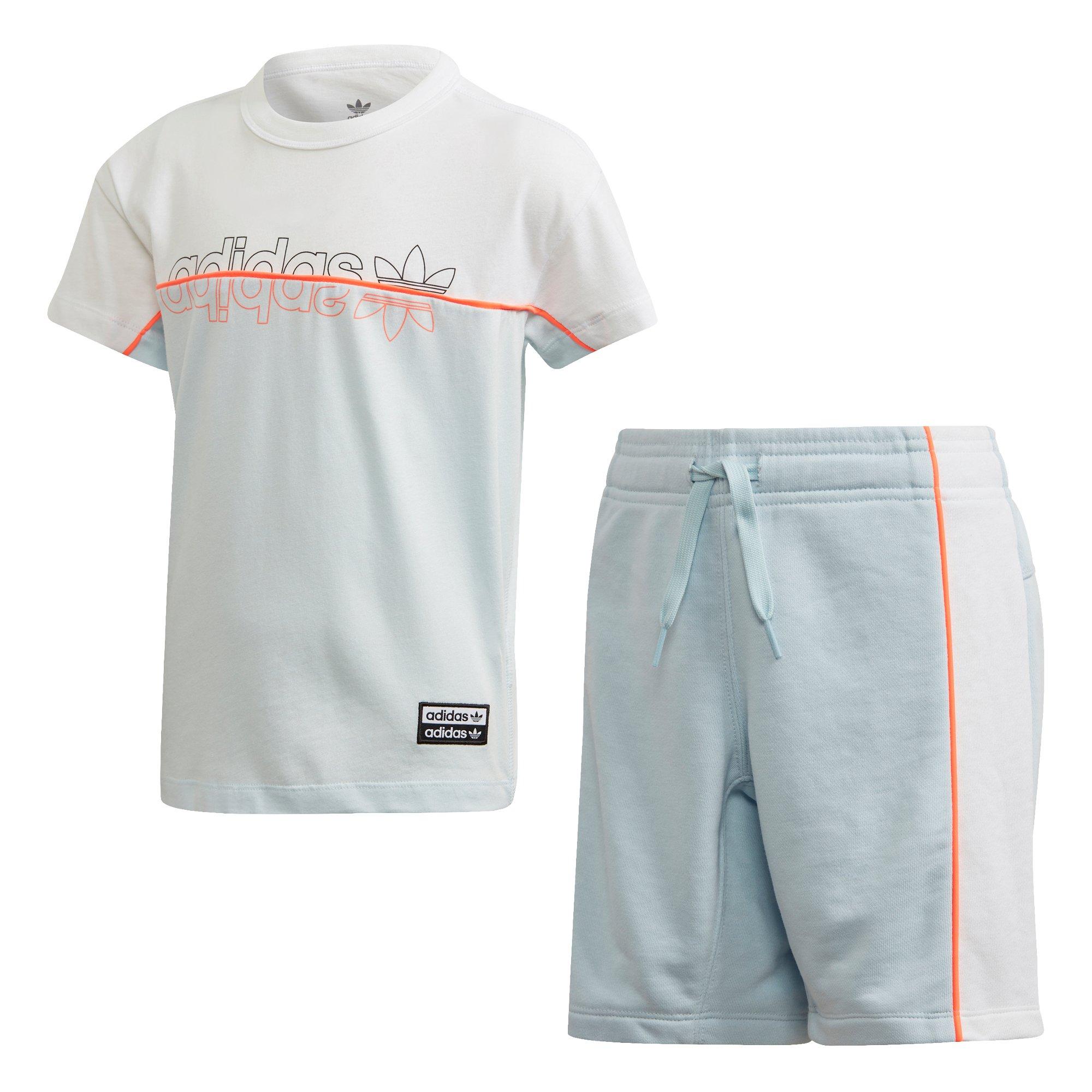 kids adidas short set