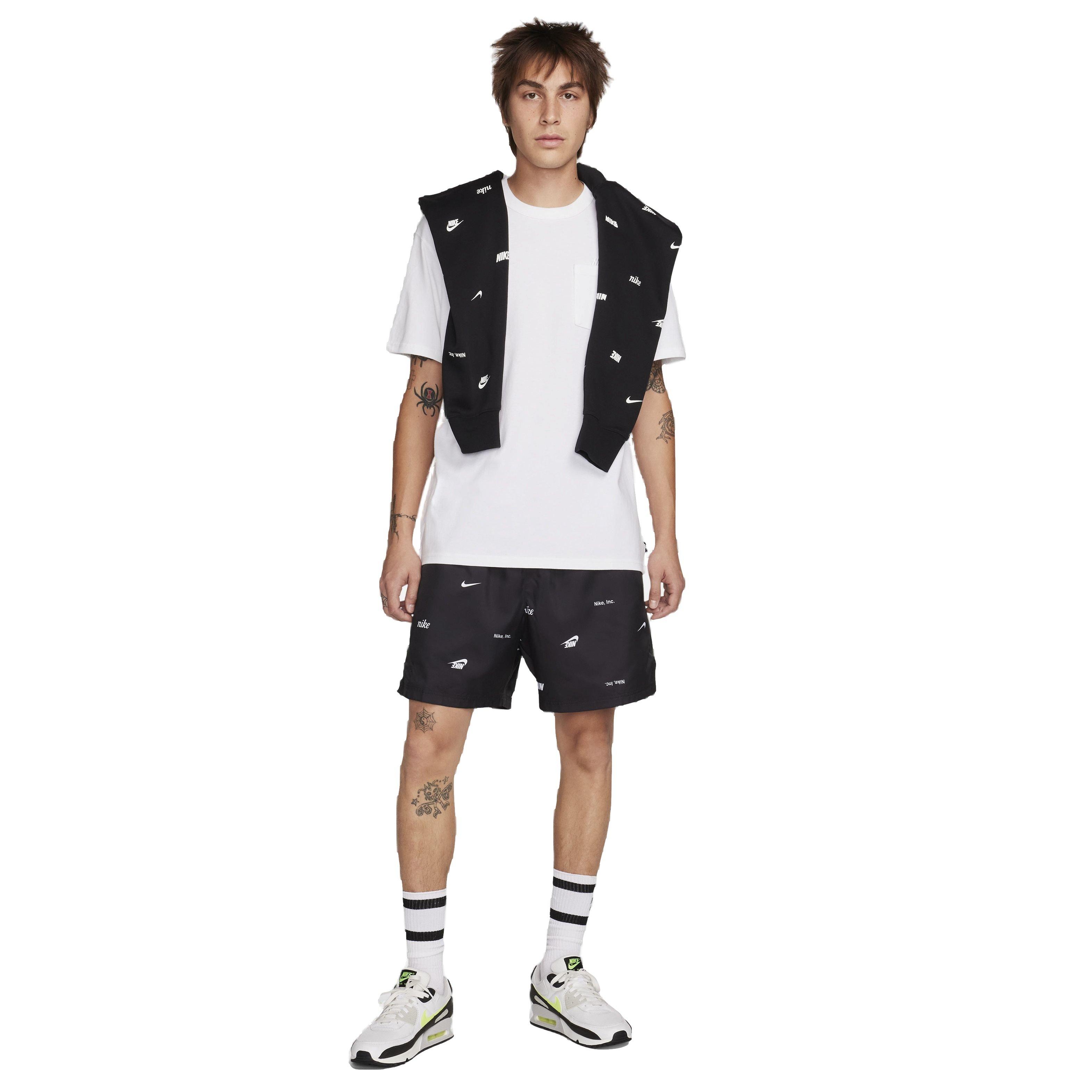 Nike Men's Sportswear Premium Essentials Pocket T-Shirt - WHITE Thumbnail View 5