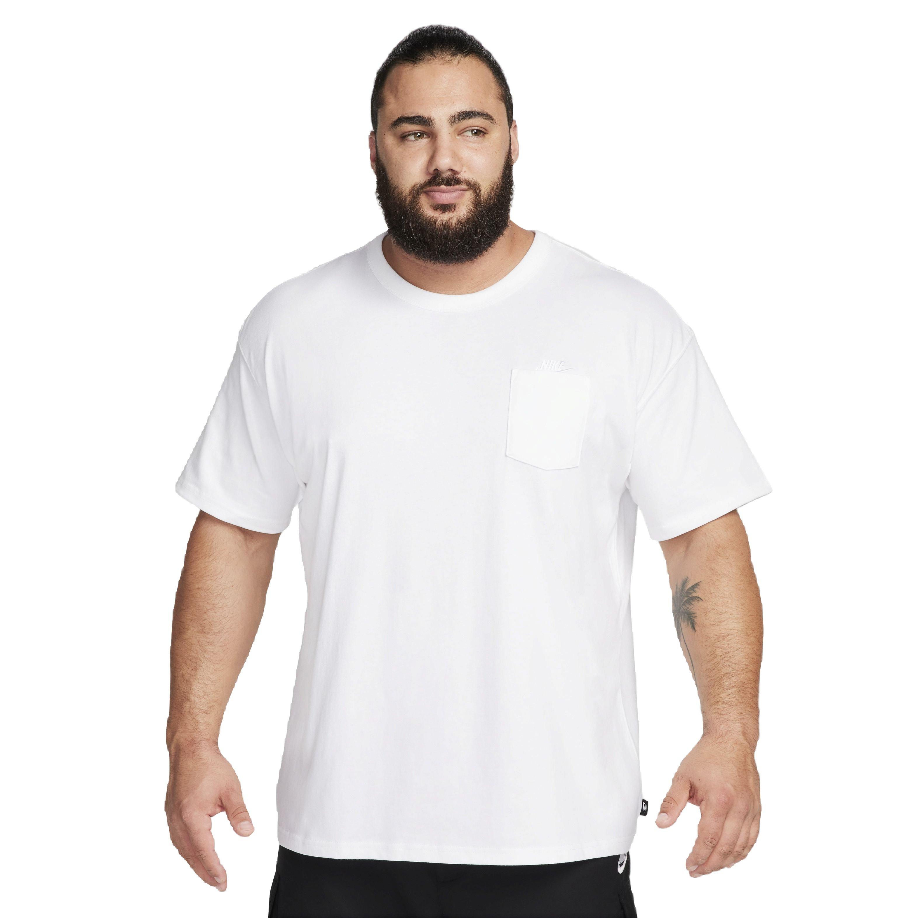 Nike Men's Sportswear Premium Essentials Pocket T-Shirt - WHITE Thumbnail View 6