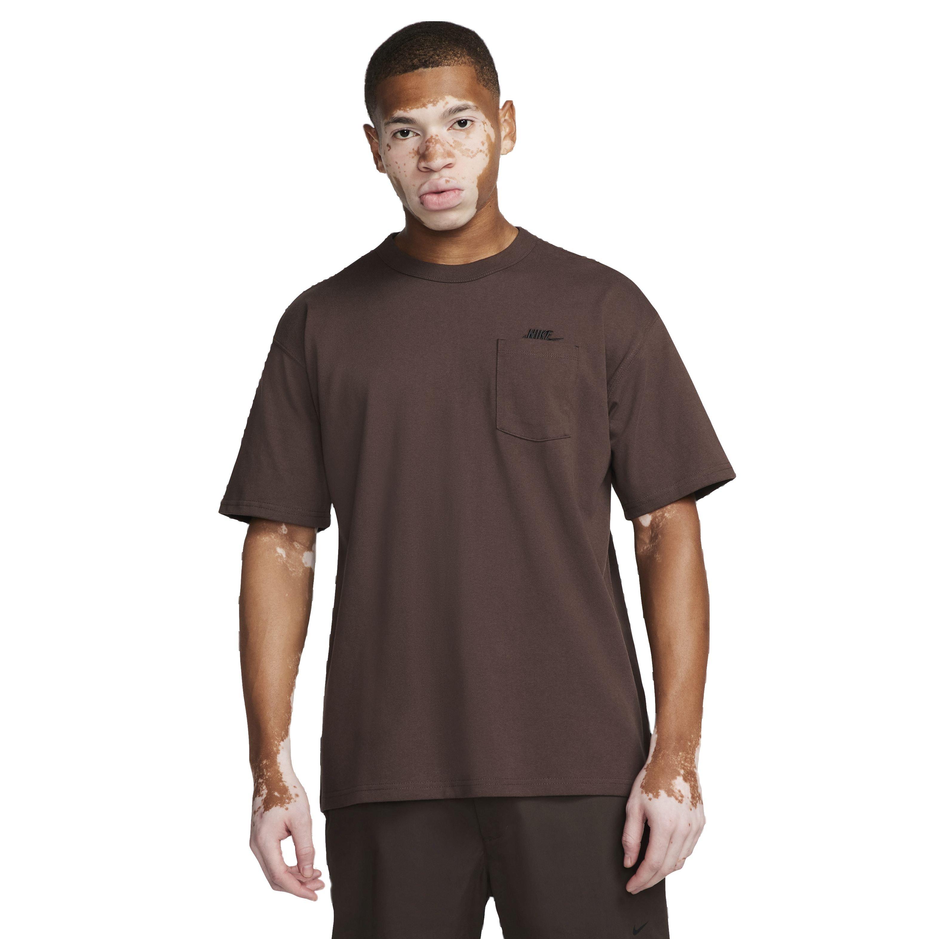 Nike Men's Sportswear Premium Essentials Pocket T-Shirt - BROWN Thumbnail View 1