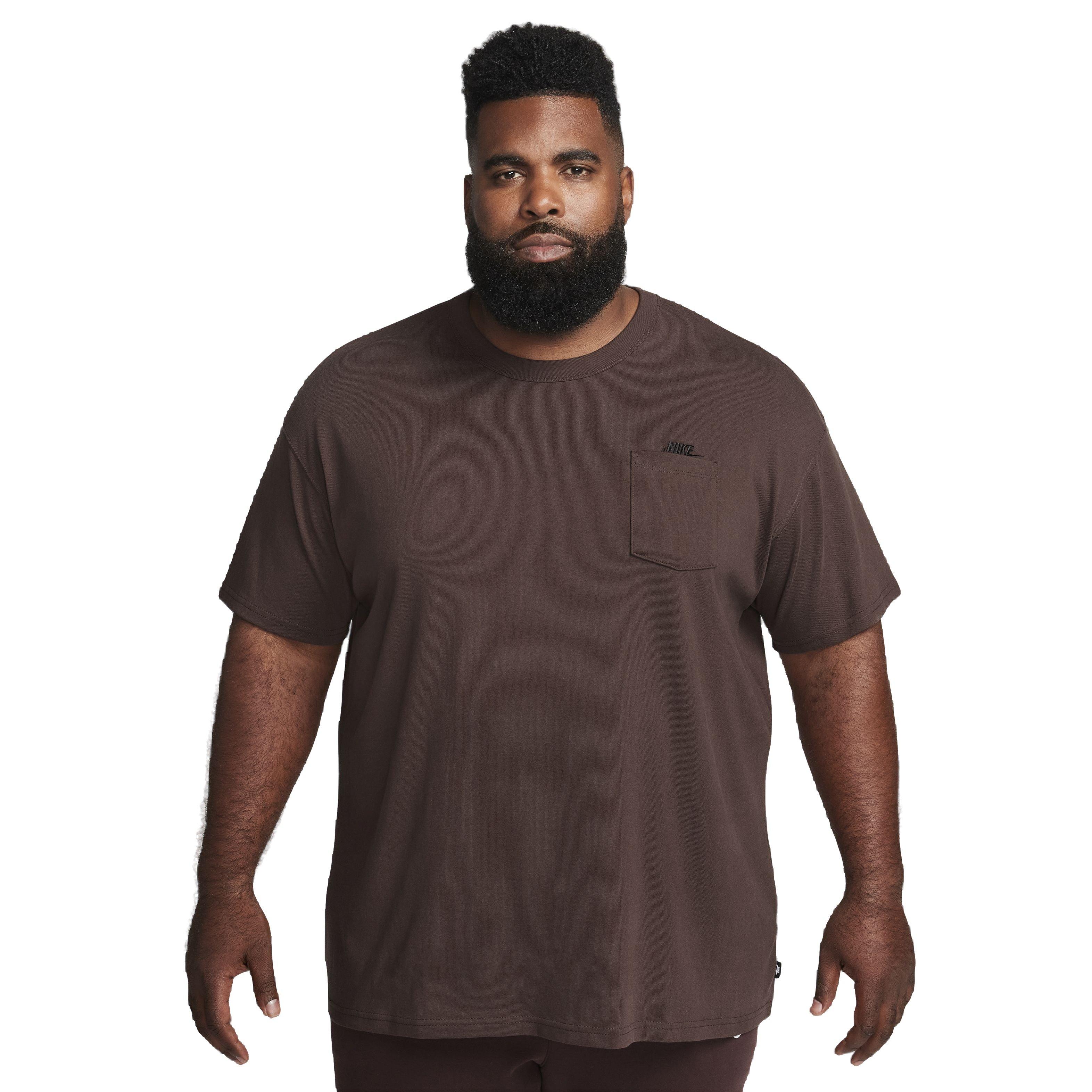 Nike Men's Sportswear Premium Essentials Pocket T-Shirt - BROWN Thumbnail View 7