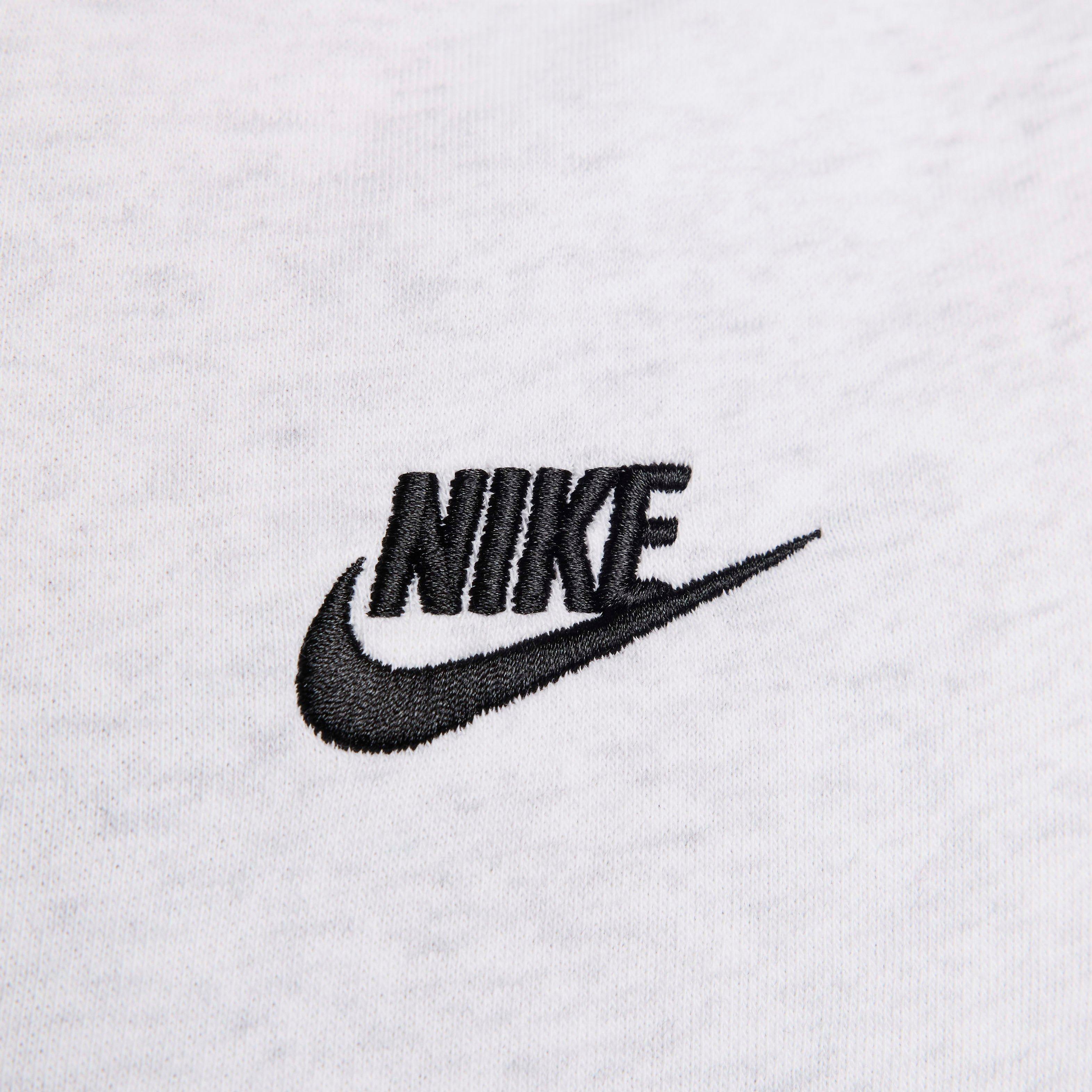 Nike Women's Sportswear Club Fleece 1/2 Zip Sweatshirt - WHITE Thumbnail View 4