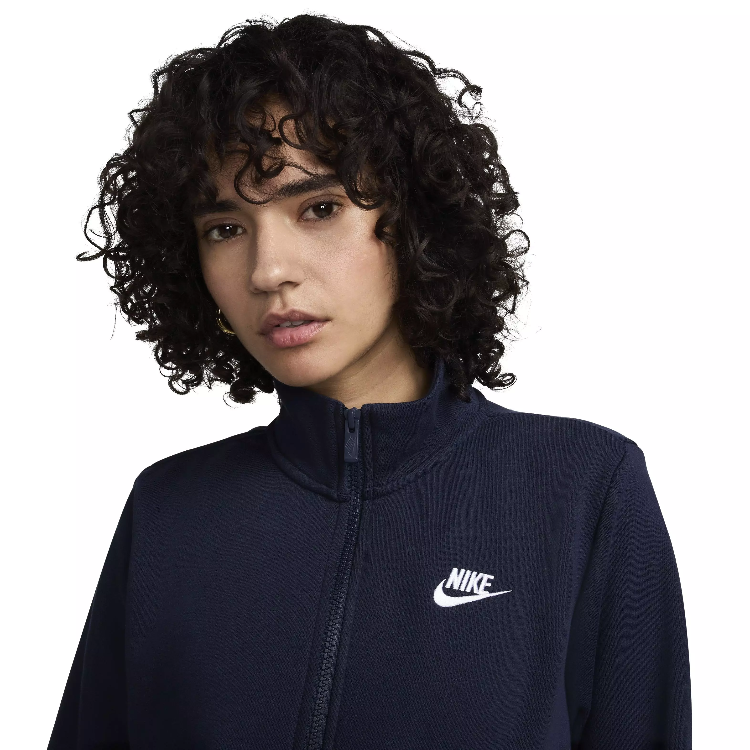 Nike Women's Sportswear Club Fleece 1/2 Zip Sweatshirt - BLUE