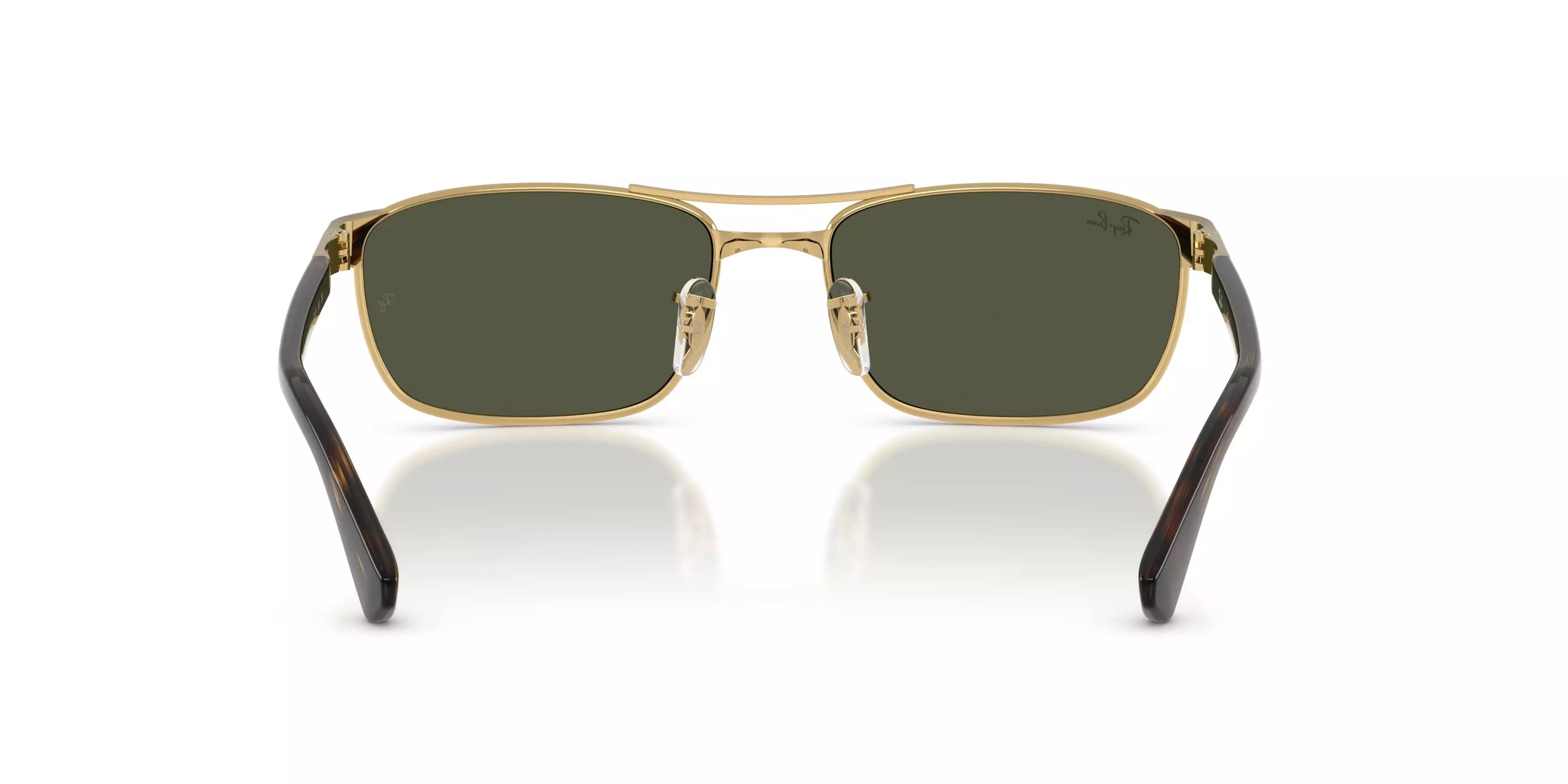 Ray-Ban RB3778 Green Sunglasses &ndash; Polished Arista Gold - GOLD/GREEN