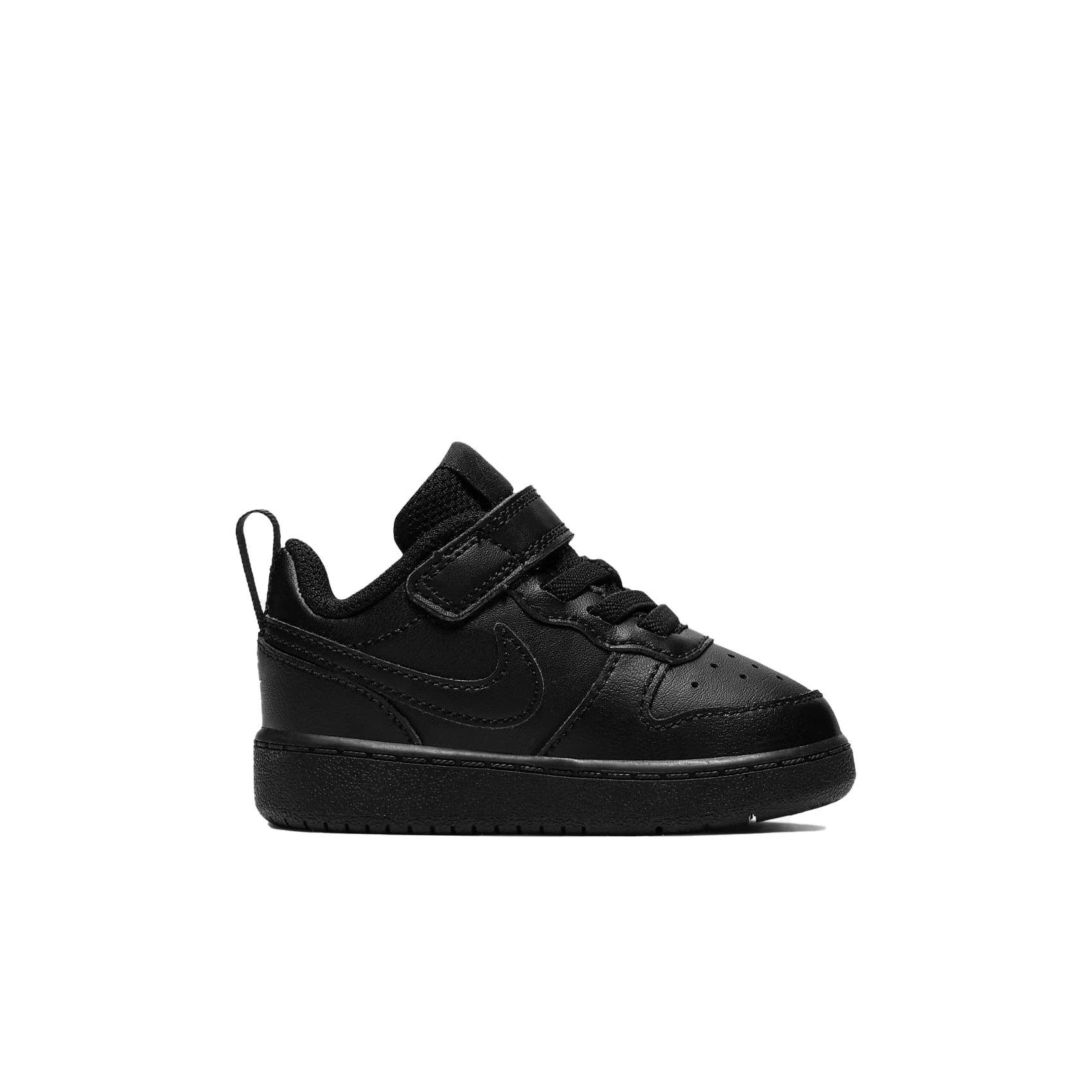 Nike Court Borough Low 2 "Black" Infant Kids' Shoe - BLACK Thumbnail View 1