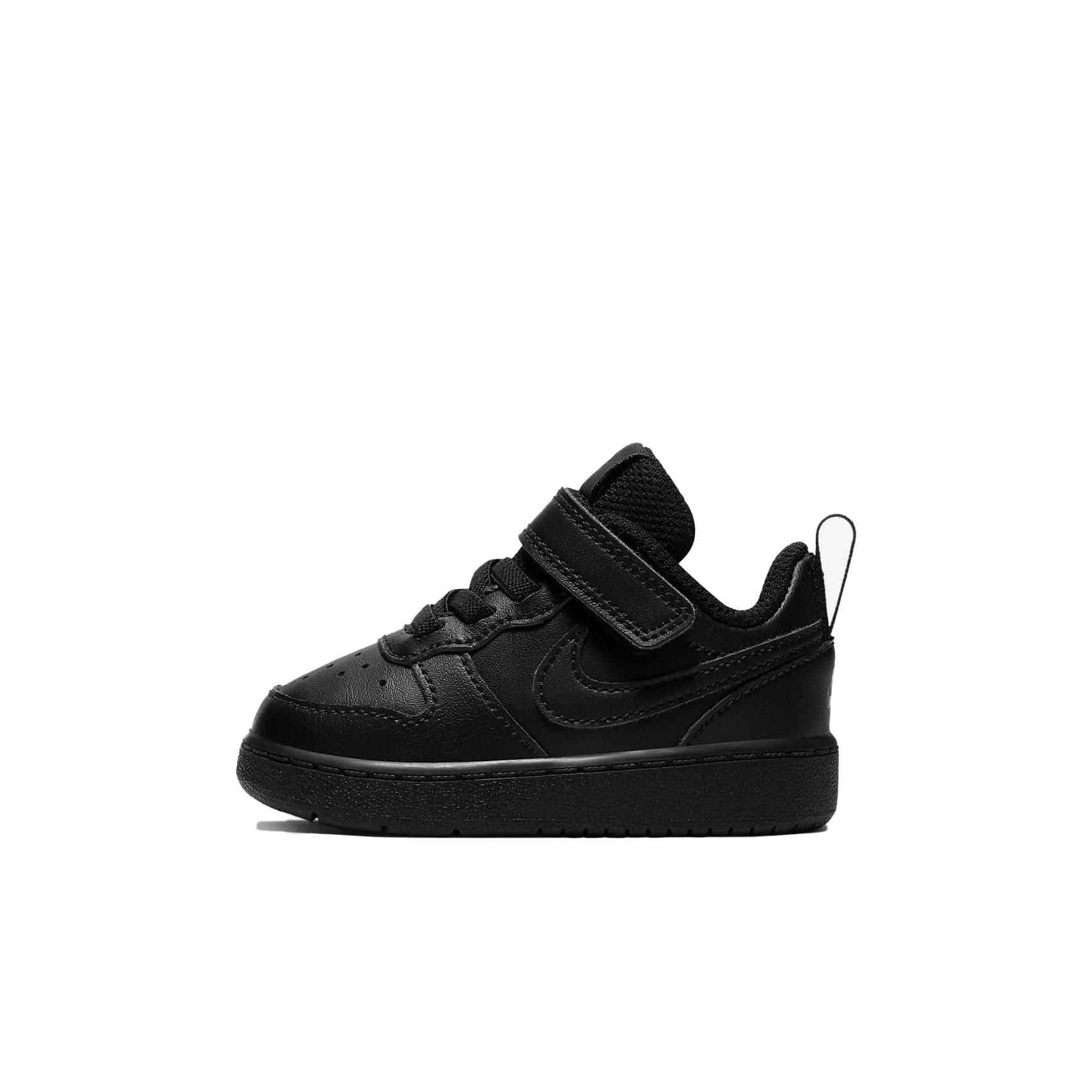 Nike Court Borough Low 2 "Black" Infant Kids' Shoe - BLACK Thumbnail View 2