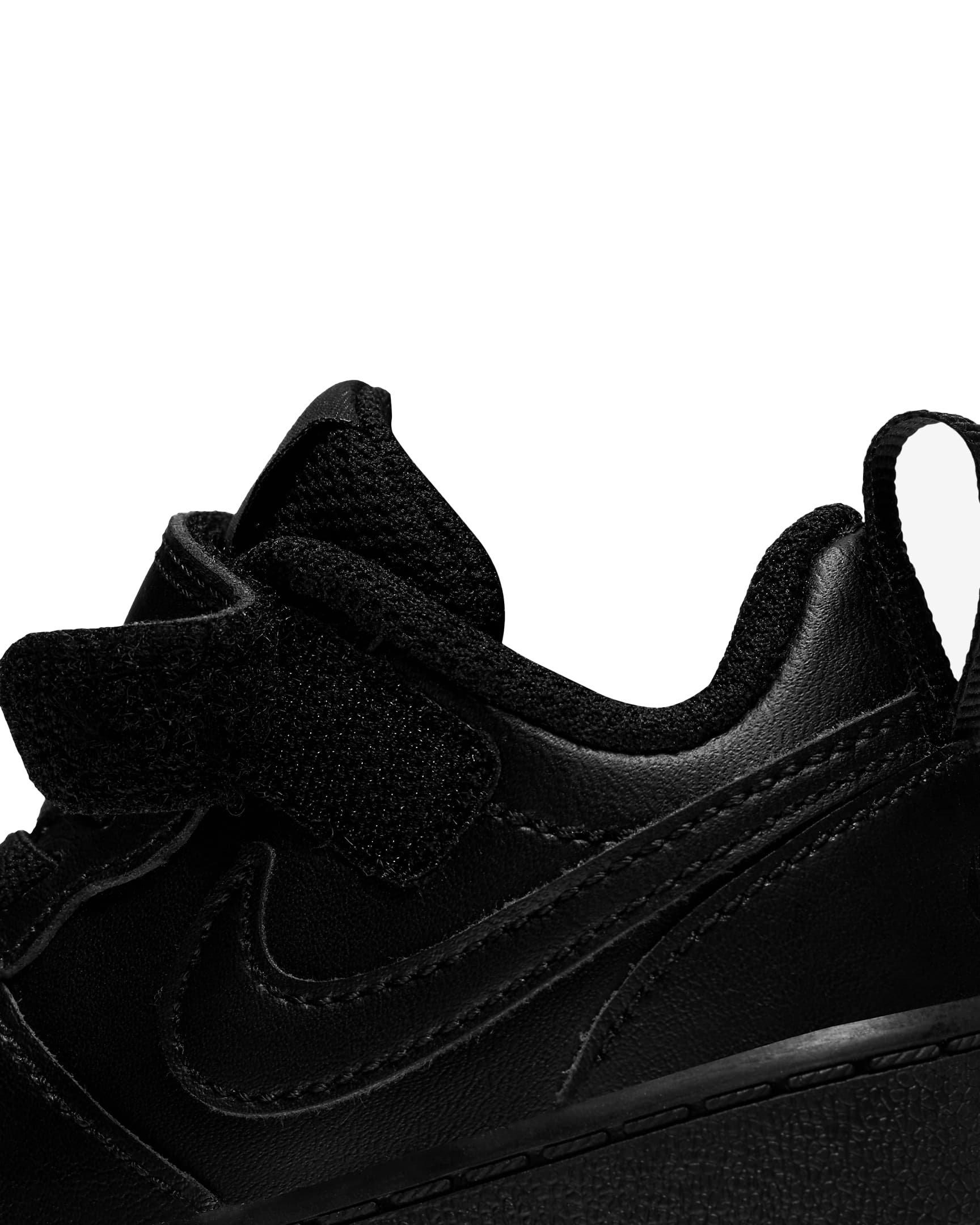 Nike Court Borough Low 2 "Black" Infant Kids' Shoe - BLACK Thumbnail View 5
