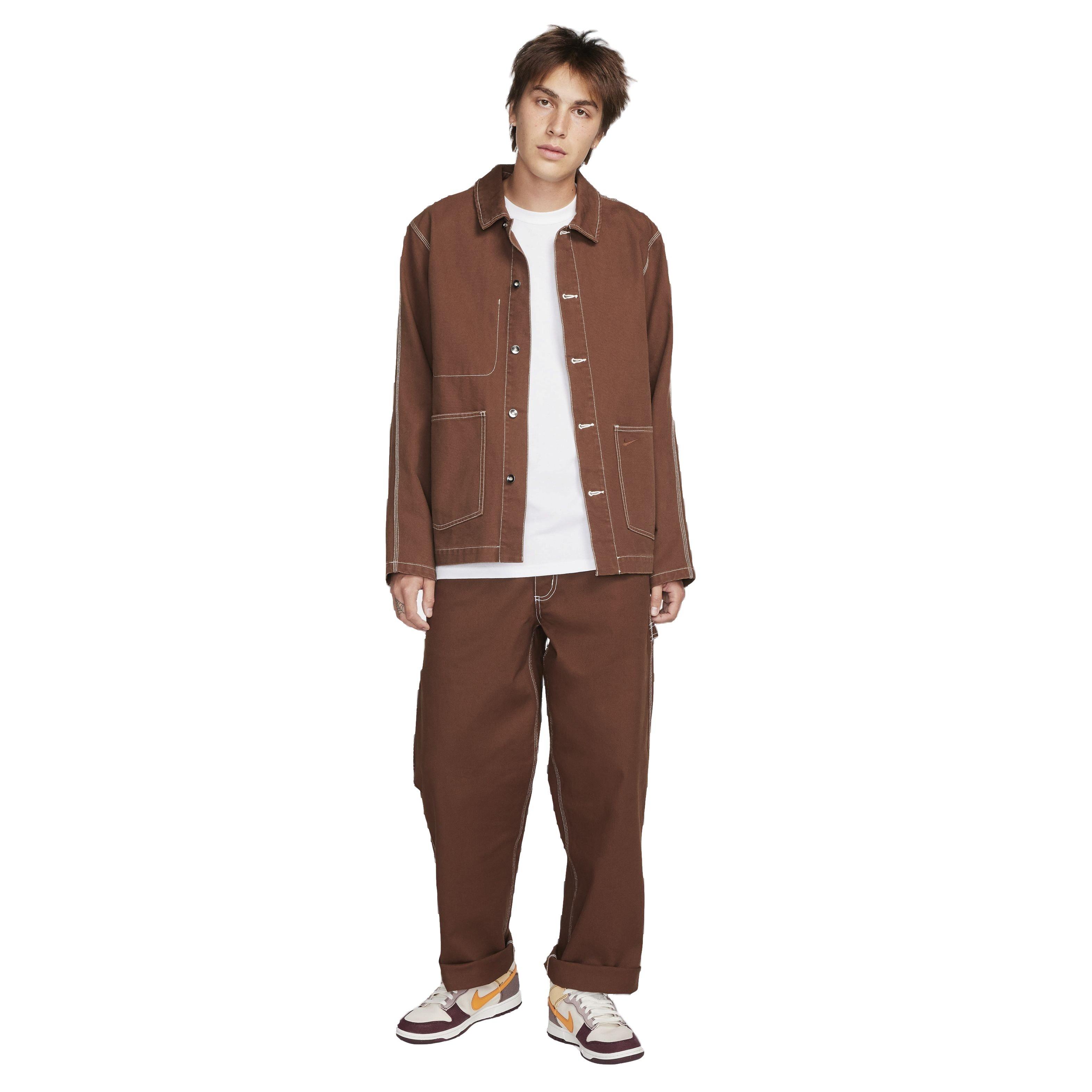 Nike Men's Sportswear Premium Essentials Long-Sleeve Pocket Tee - WHITE Thumbnail View 6