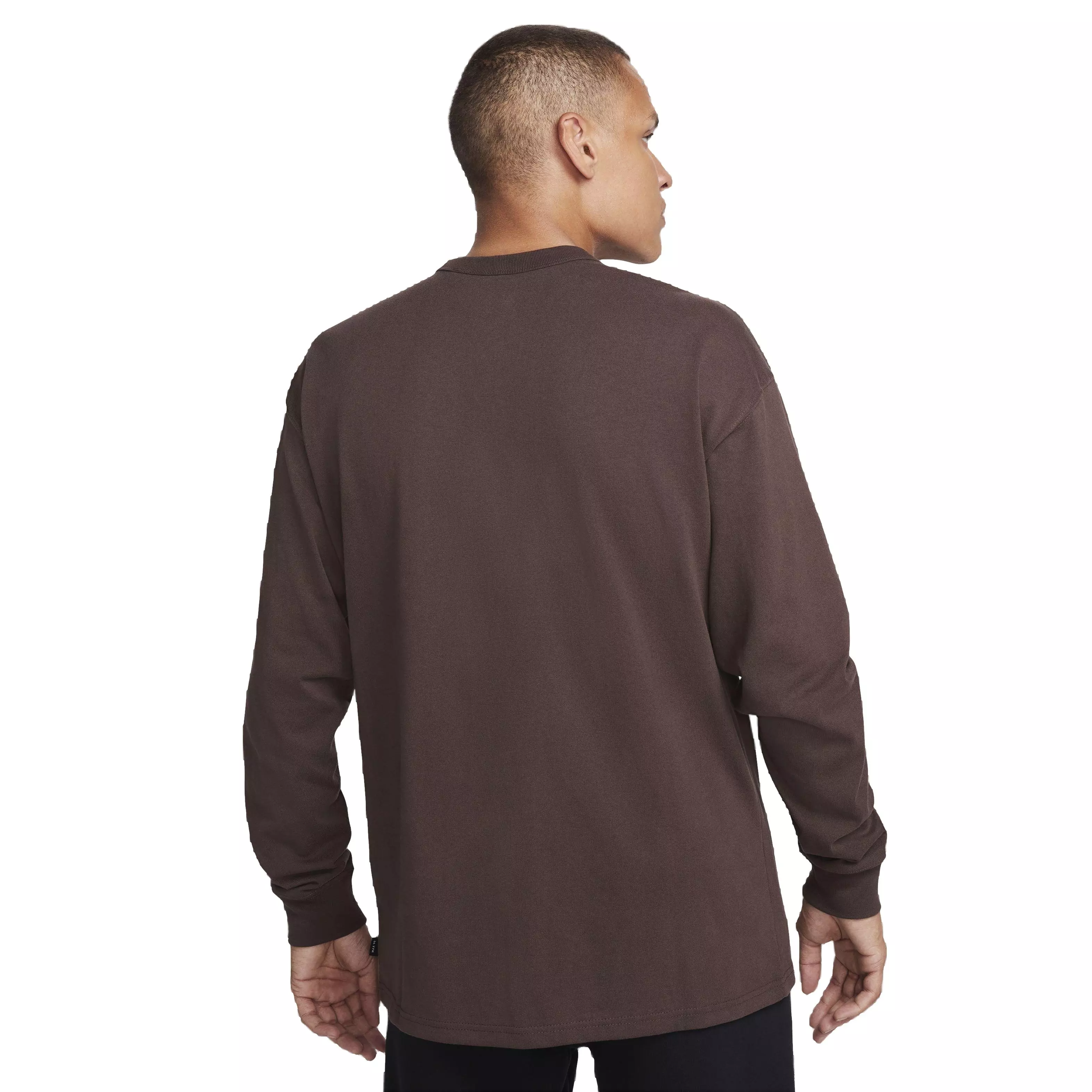 Nike Men's Sportswear Premium Essentials Long-Sleeve Pocket Tee - BROWN