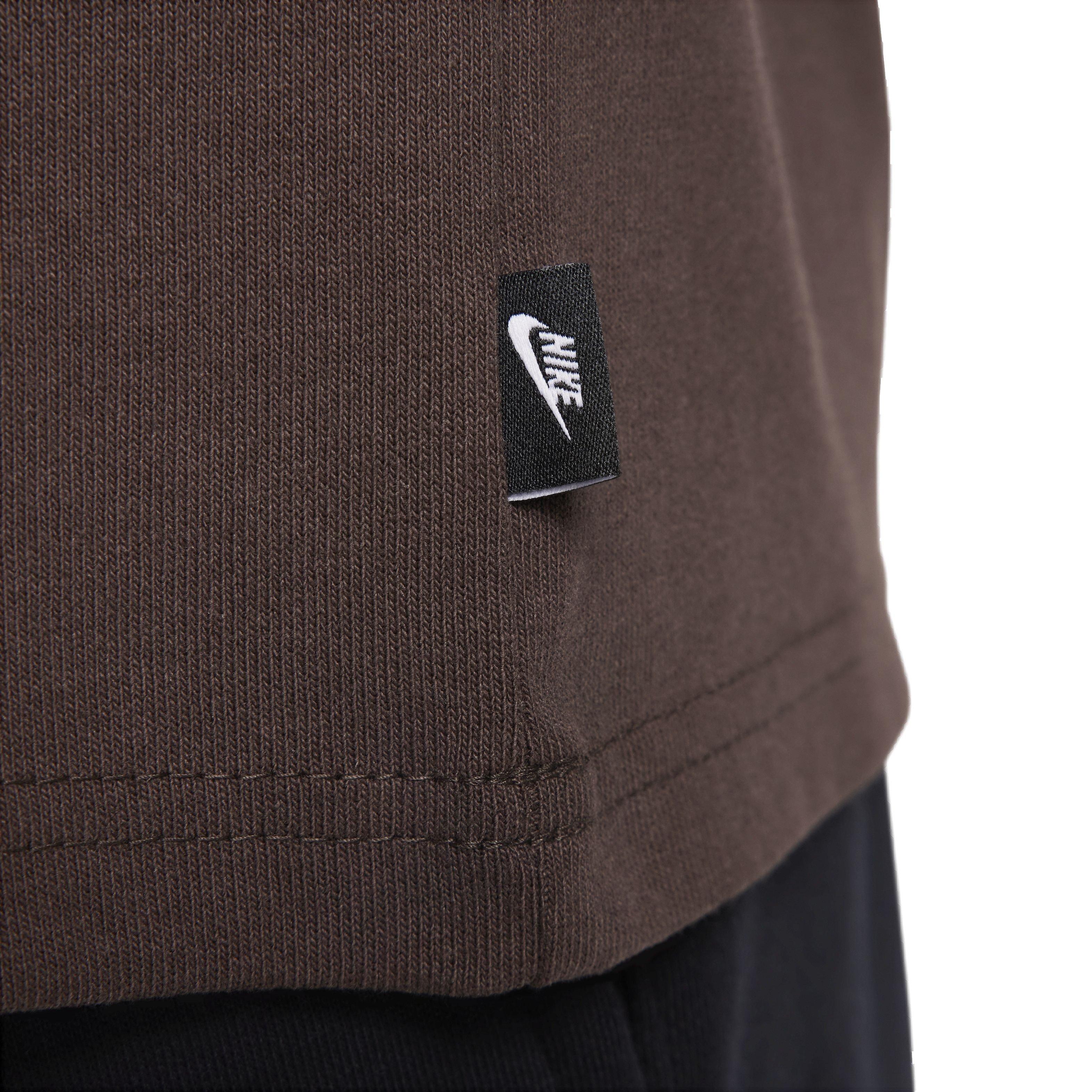 Nike Men's Sportswear Premium Essentials Long-Sleeve Pocket T-Shirt - BROWN Thumbnail View 5