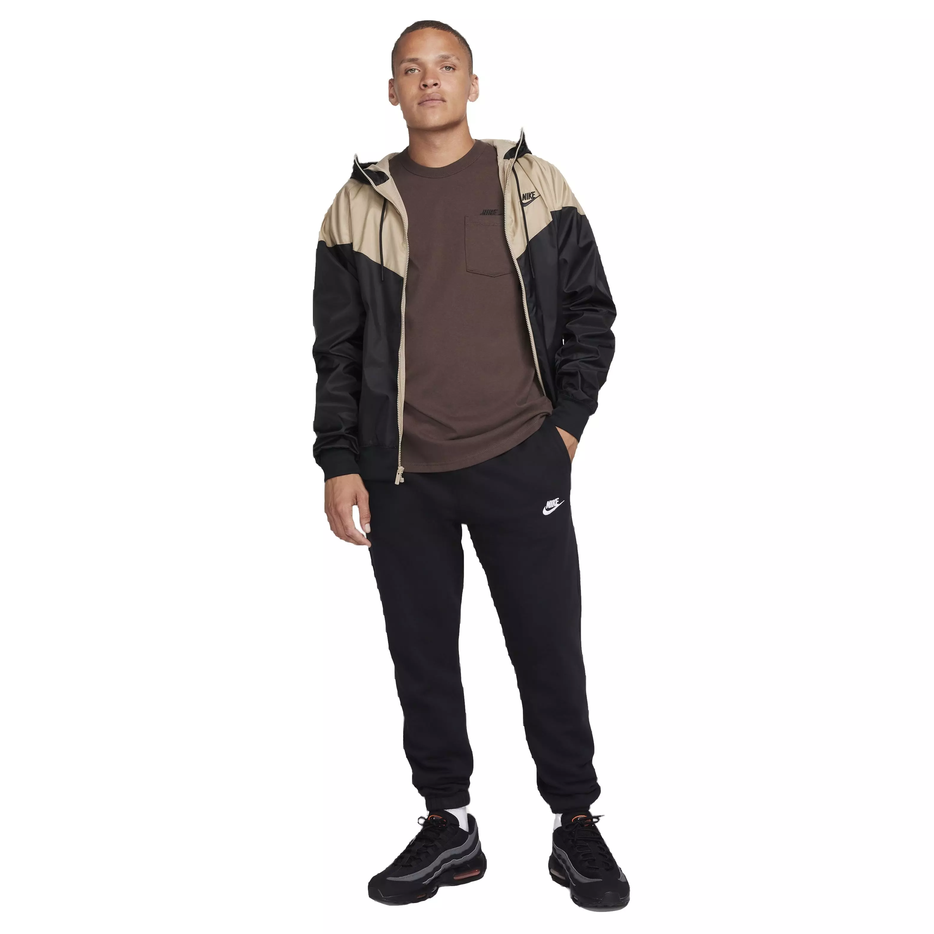 Nike Men's Sportswear Premium Essentials Long-Sleeve Pocket Tee - BROWN