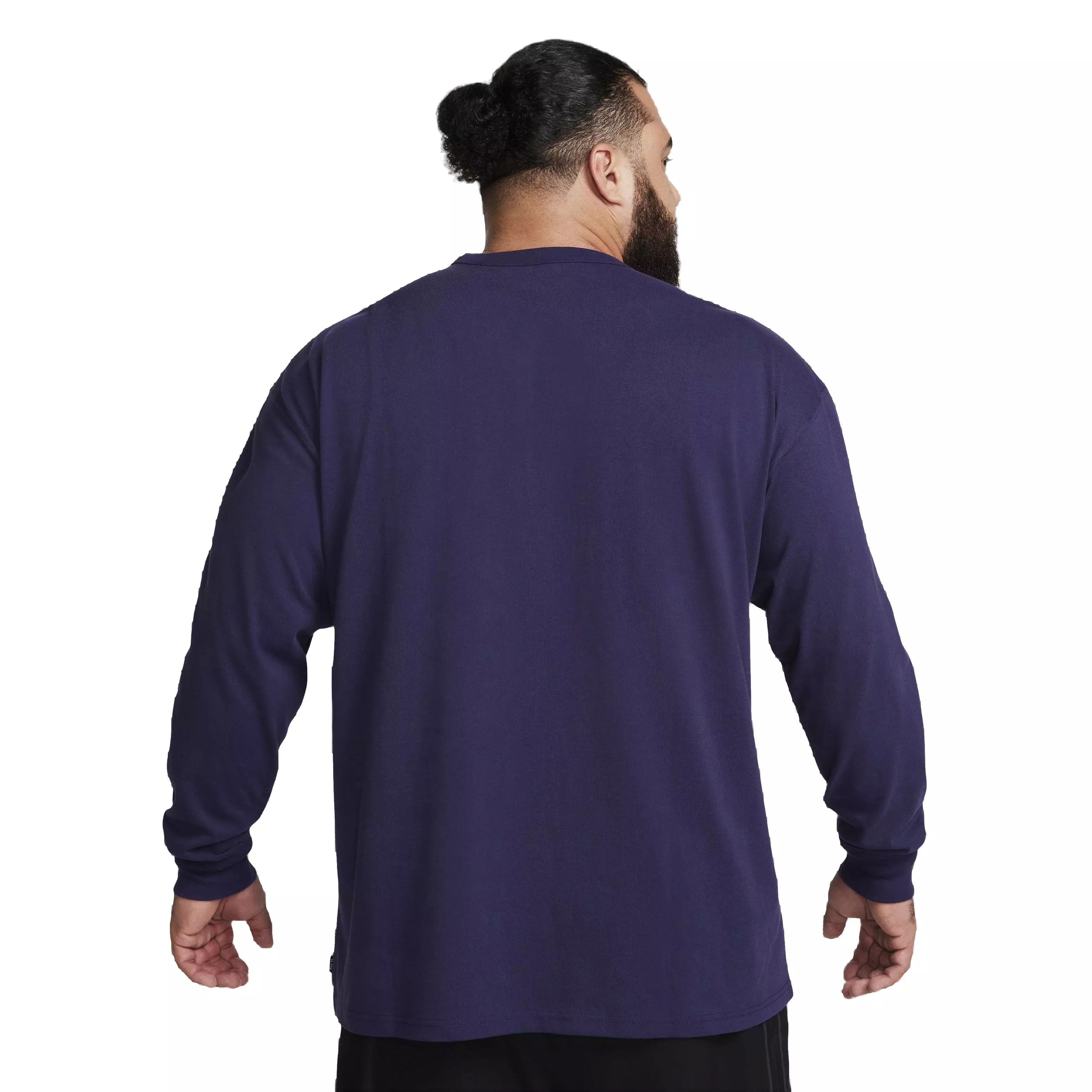 Nike Men's Sportswear Premium Essentials Long-Sleeve Pocket T-Shirt - PURPLE