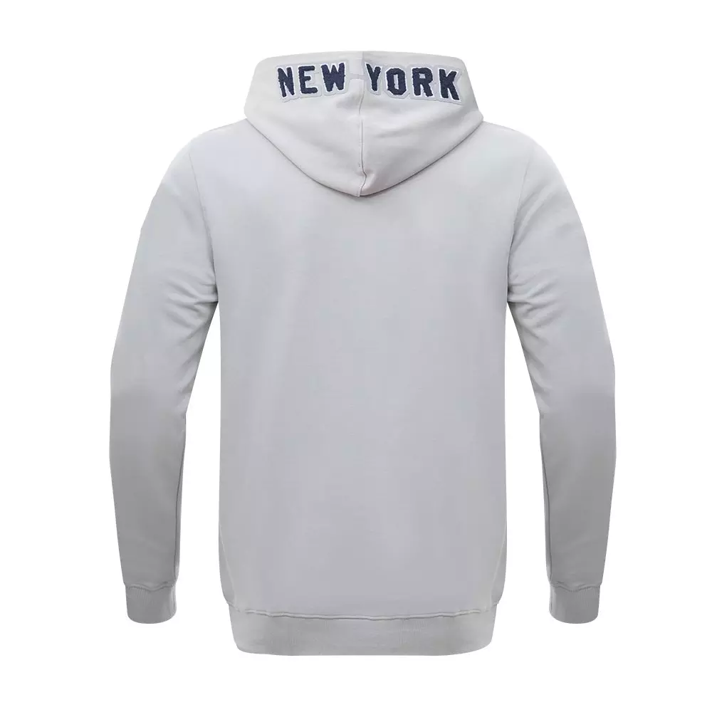Pro Standard Men's MLB New York Yankees Chenille Pullover Hoodie - GREY