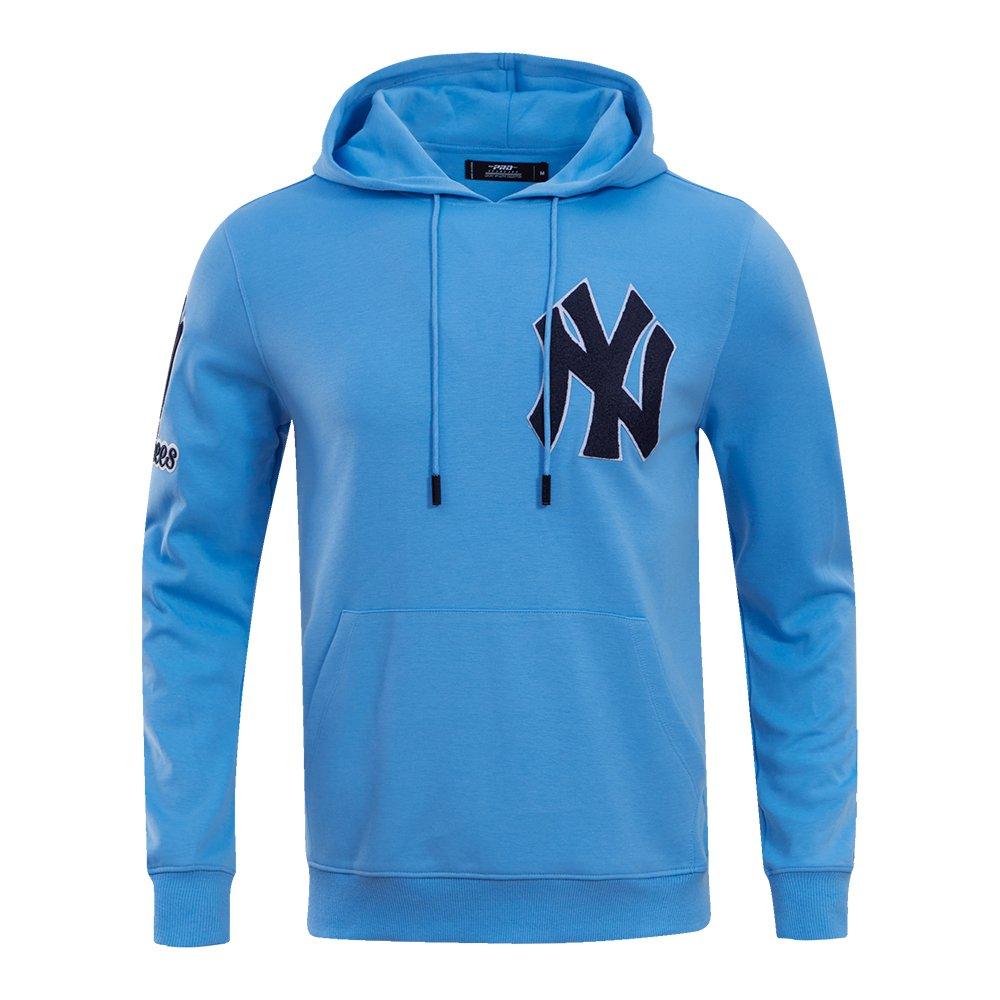 Pro Standard Men's MLB New York Yankees Chenille Pullover Hoodie - BLUE Thumbnail View 1